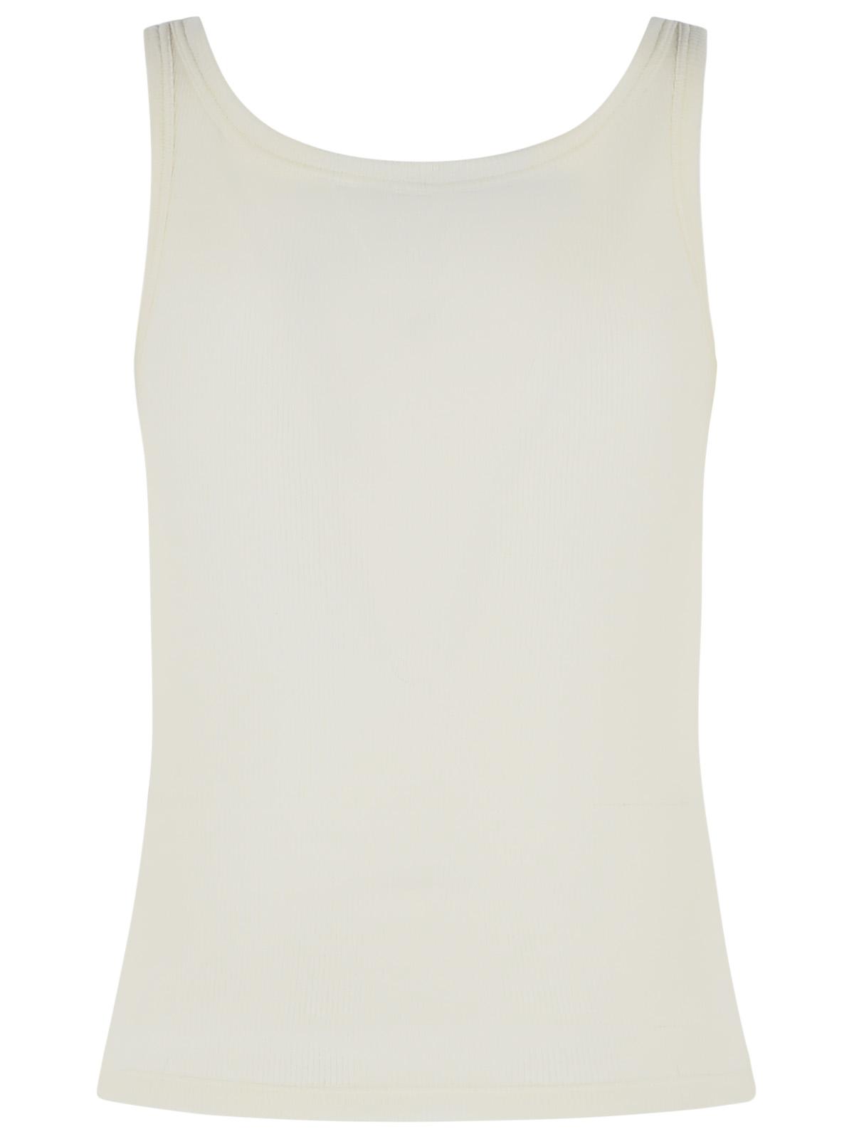 Versace Cream Virgin Wool Tank Top Women VERSACE