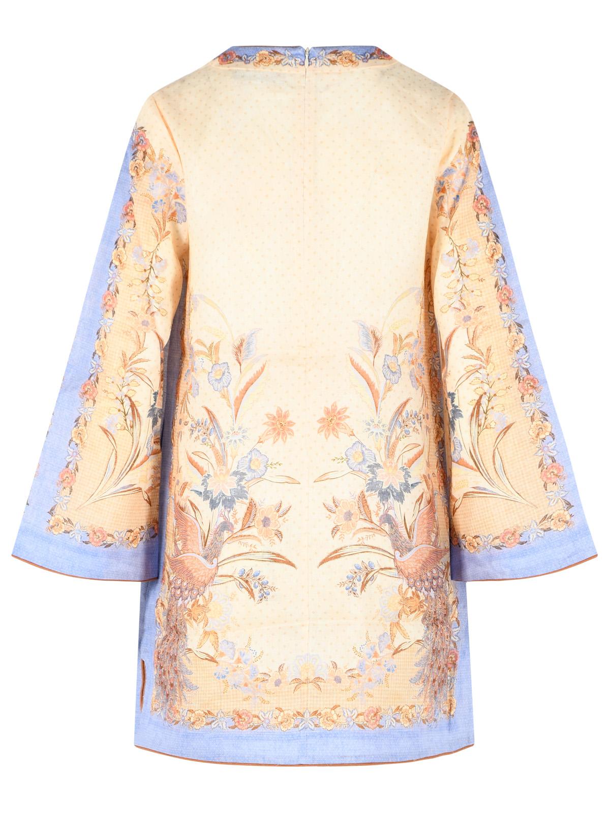 Zimmermann 'Indra' Beige Linen Tunic Mini Dress Women ZIMMERMANN