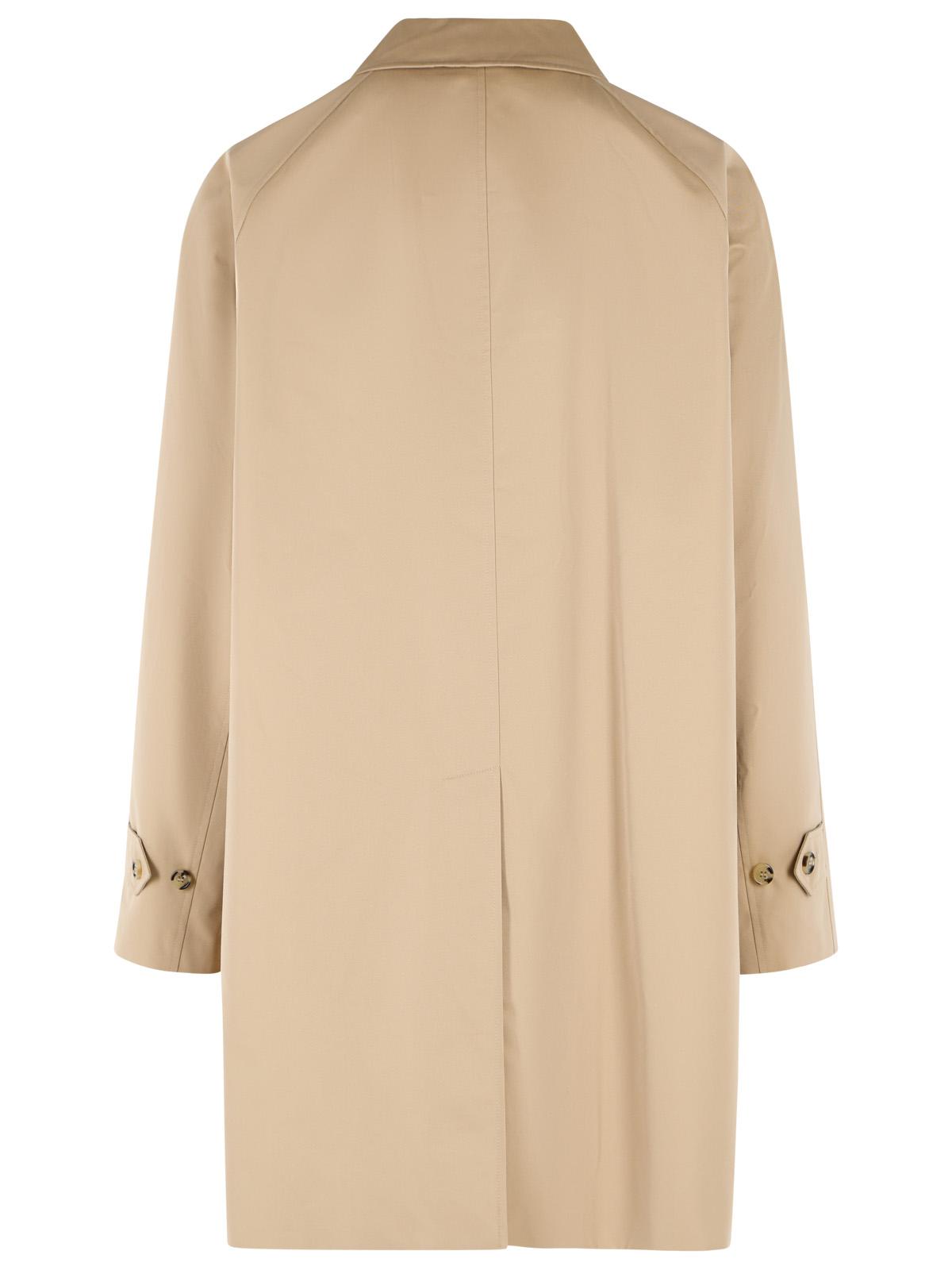 Burberry 'Camden' Midi' Beige Cotton Trench Coat Men BURBERRY