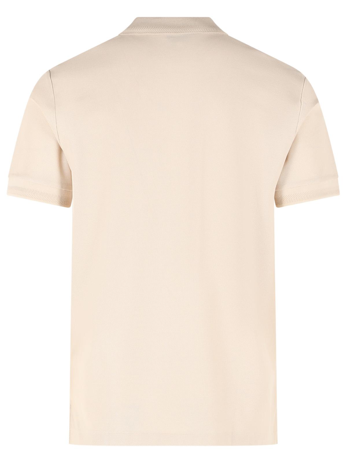 Burberry 'Eddie Ekd' Beige Cotton Polo Shirt Men BURBERRY
