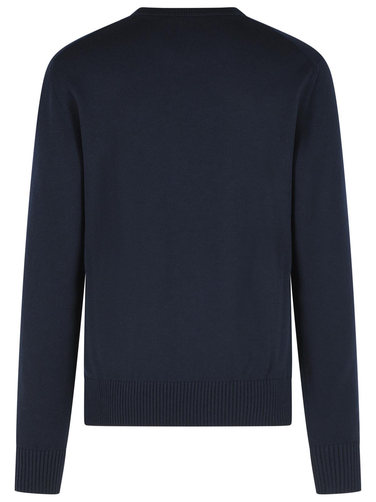 Dolce & Gabbana Navy Virgin Wool Sweater Men DOLCE & GABBANA