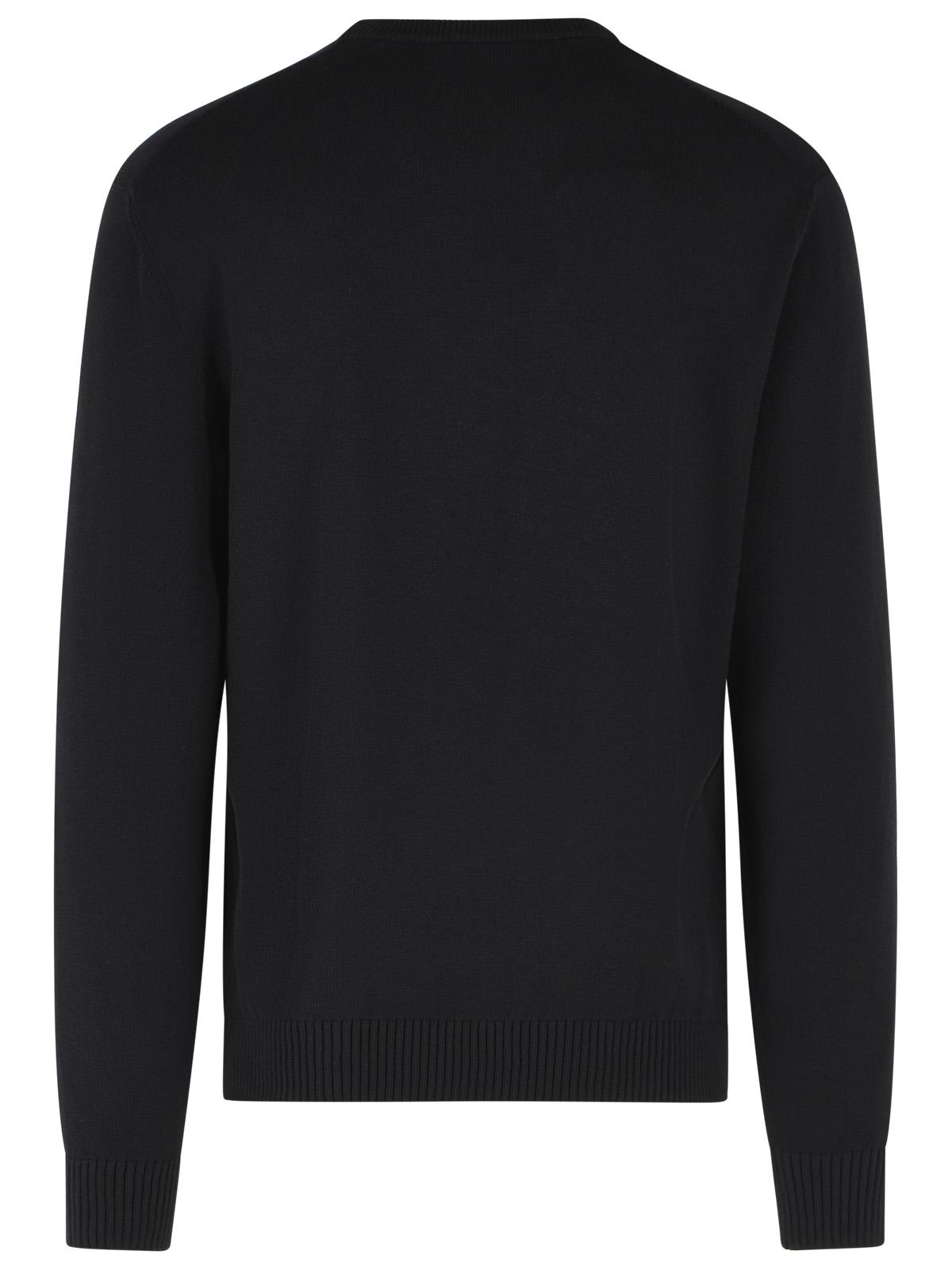Dolce & Gabbana Black Virgin Wool Sweater Men DOLCE & GABBANA