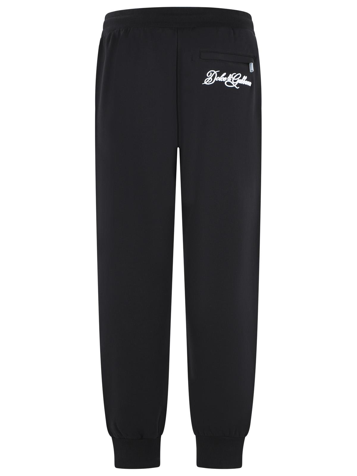 Dolce & Gabbana 'Jogger' Black Cotton Pants Men DOLCE & GABBANA