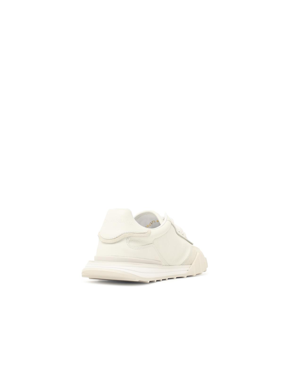Dolce & Gabbana 'Dg Athletic' White Leather Sneakers Men DOLCE & GABBANA