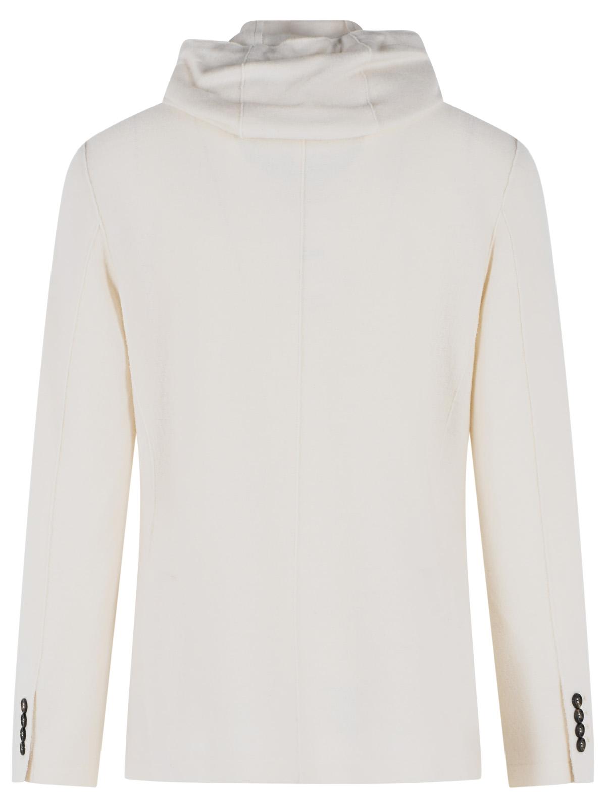 Eleventy Cream Wool Hooded Blazer Men ELEVENTY