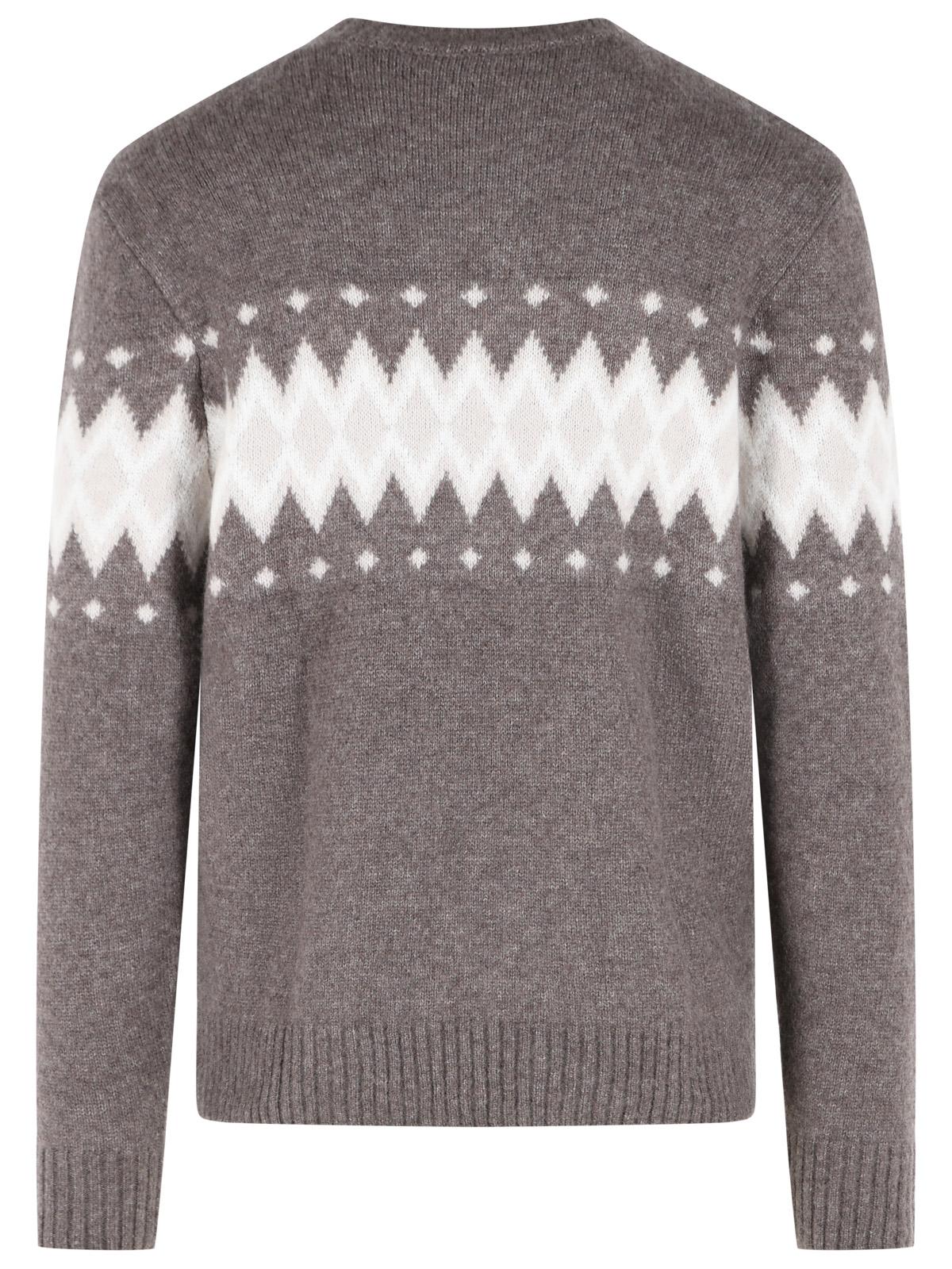 Eleventy Brown Cashmere And Silk Blend Sweater Men ELEVENTY