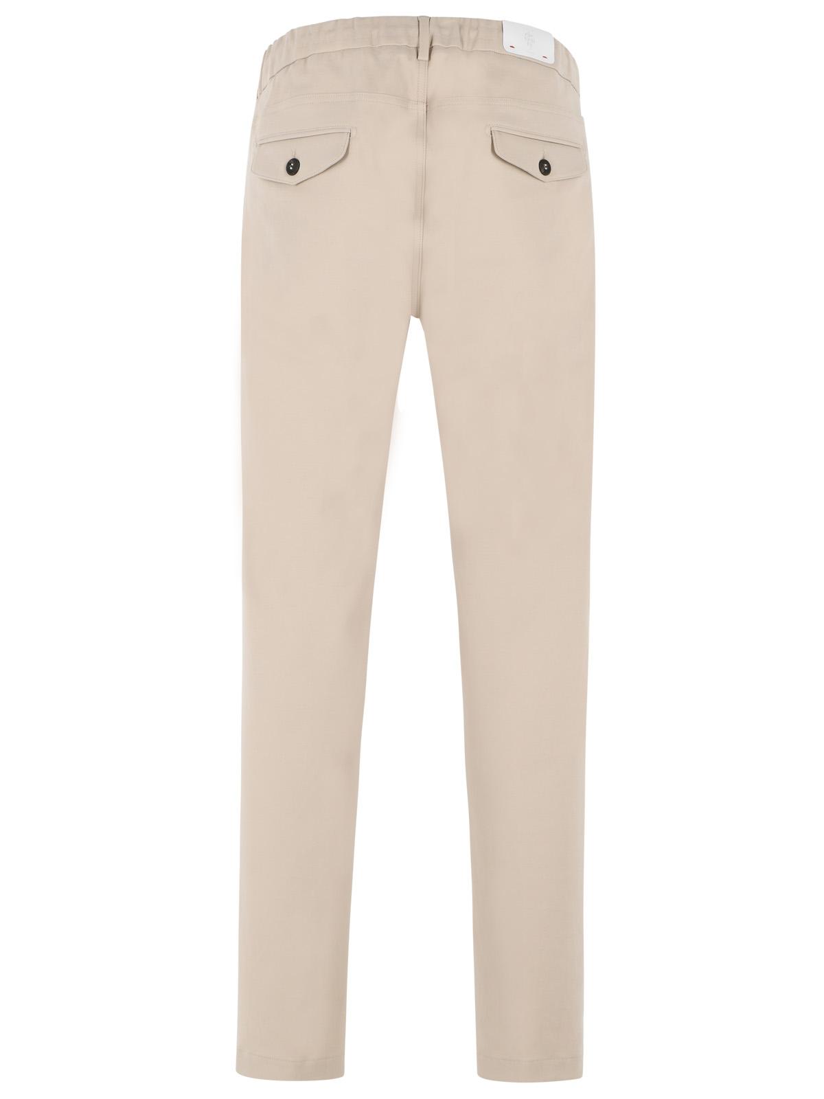 Eleventy Beige Stretch Cotton Pants Men ELEVENTY