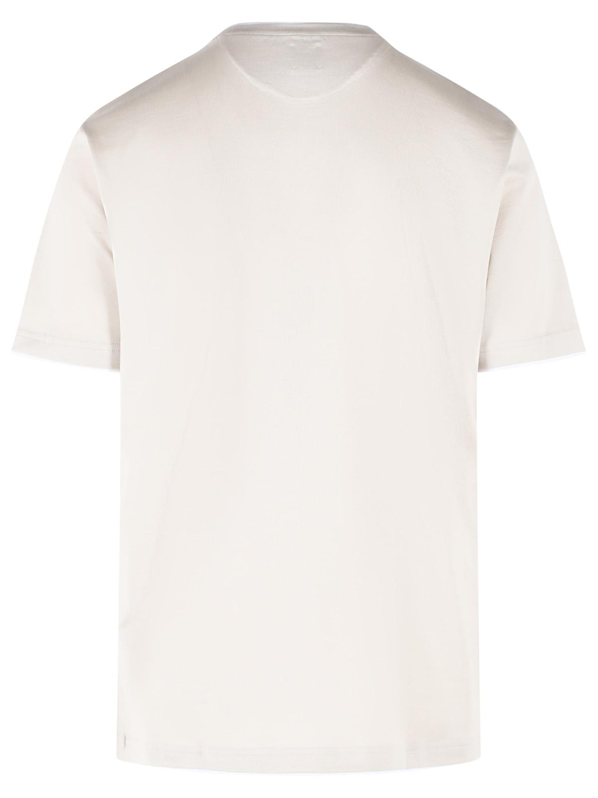 Eleventy Beige Cotton T-Shirt Men ELEVENTY