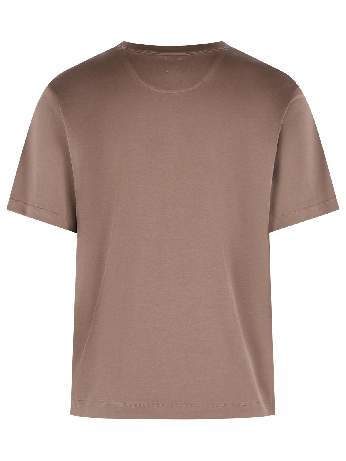 Eleventy Brown Cotton T-Shirt Men ELEVENTY