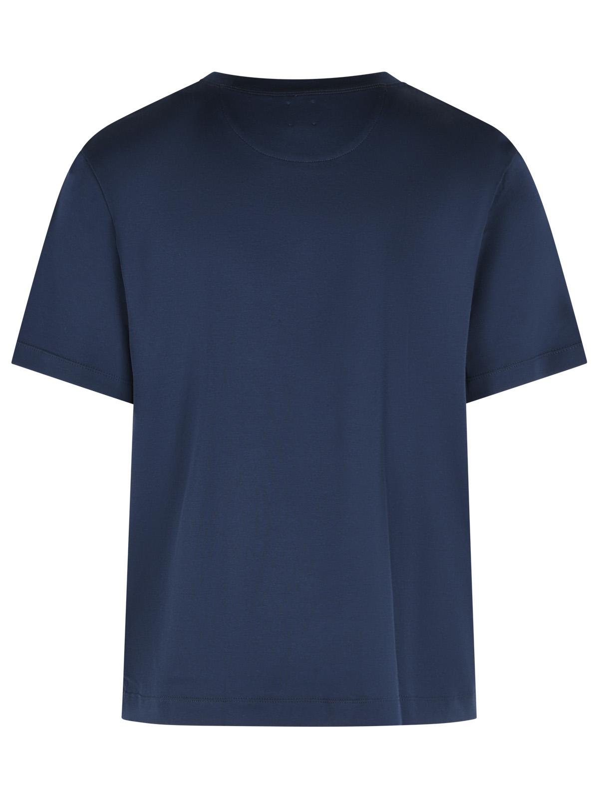 Eleventy Blue Cotton T-Shirt Men ELEVENTY