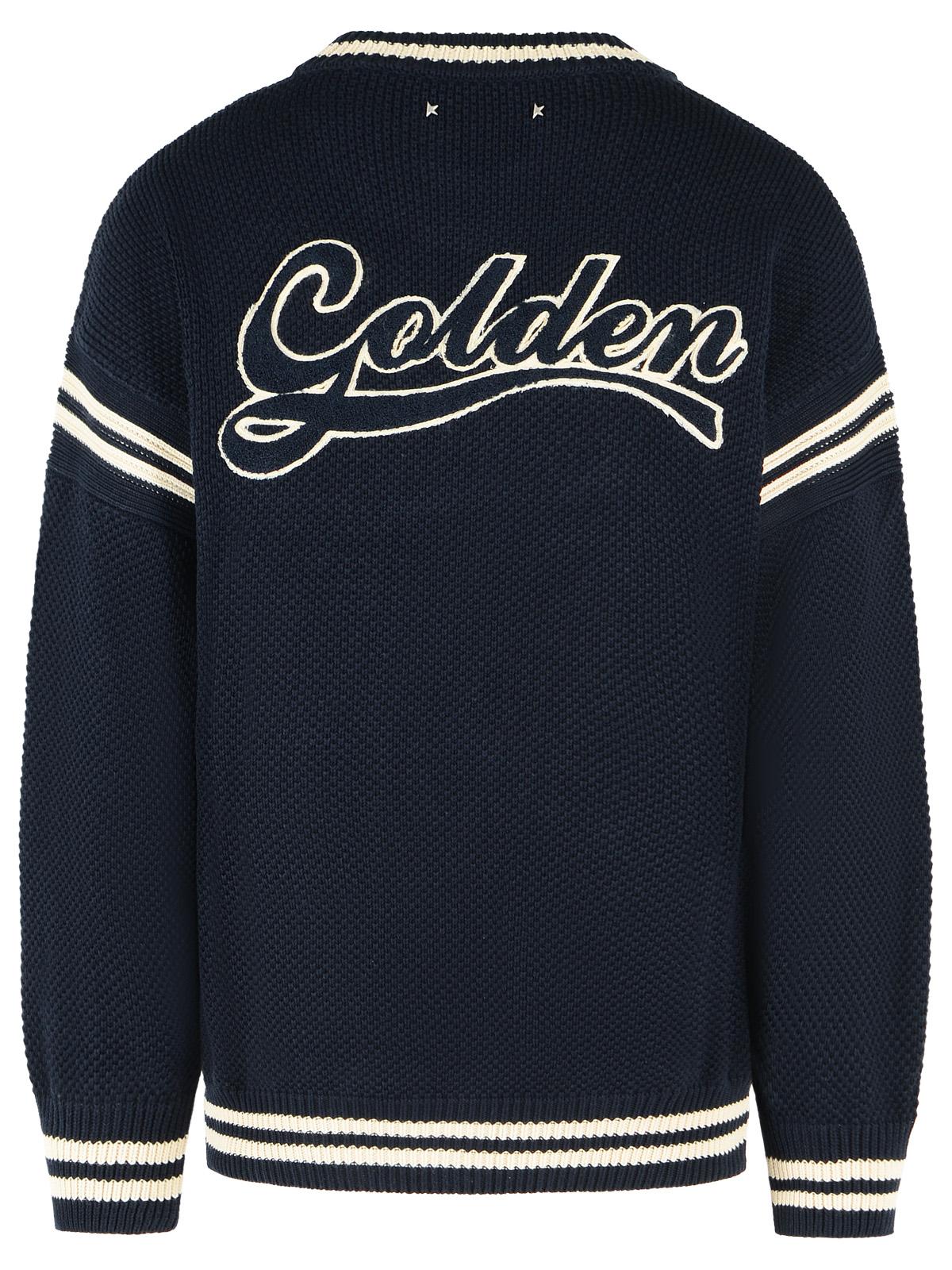Golden Goose Blue Cotton Sweatshirt Men GOLDEN GOOSE