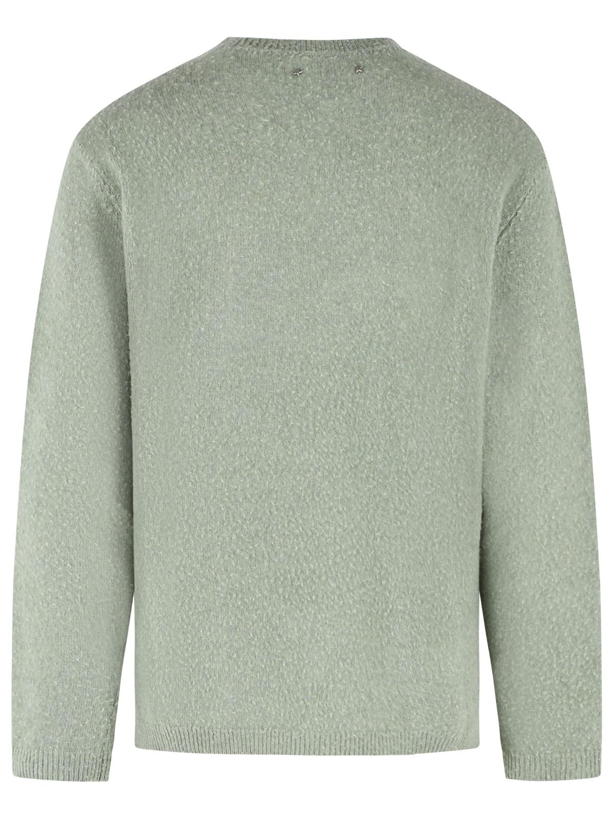 Golden Goose 'Regular Fit' Green Wool Sweater Men GOLDEN GOOSE