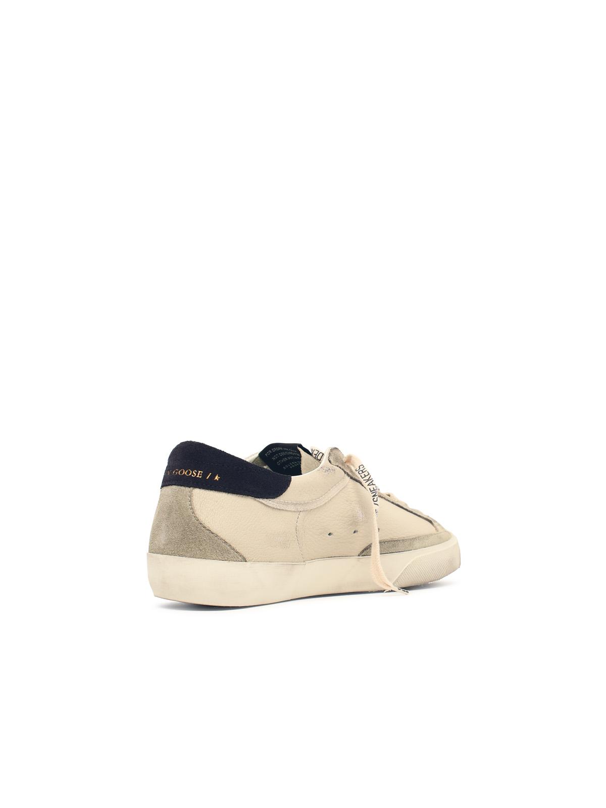 Golden Goose 'Super Star' Cream Leather Sneakers Men GOLDEN GOOSE