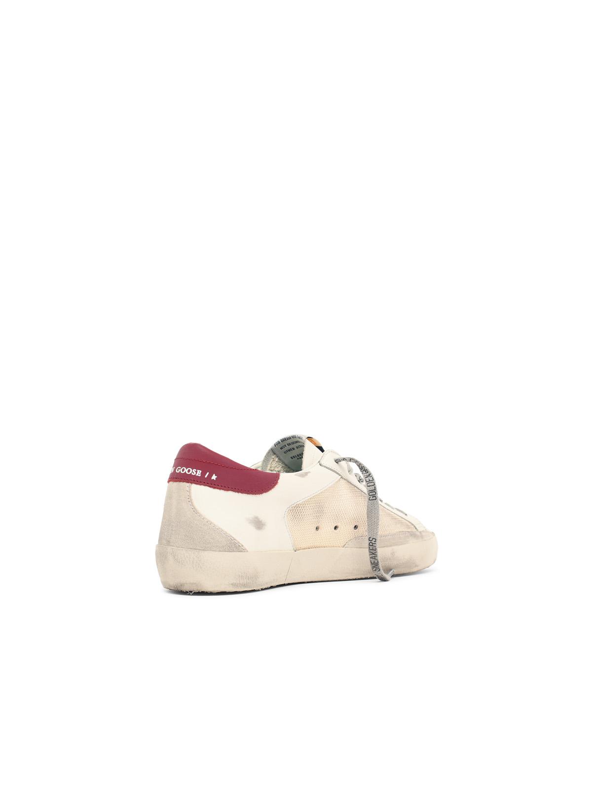 Golden Goose 'Super Star' Sneakers In Beige And White Leather Blend Men GOLDEN GOOSE