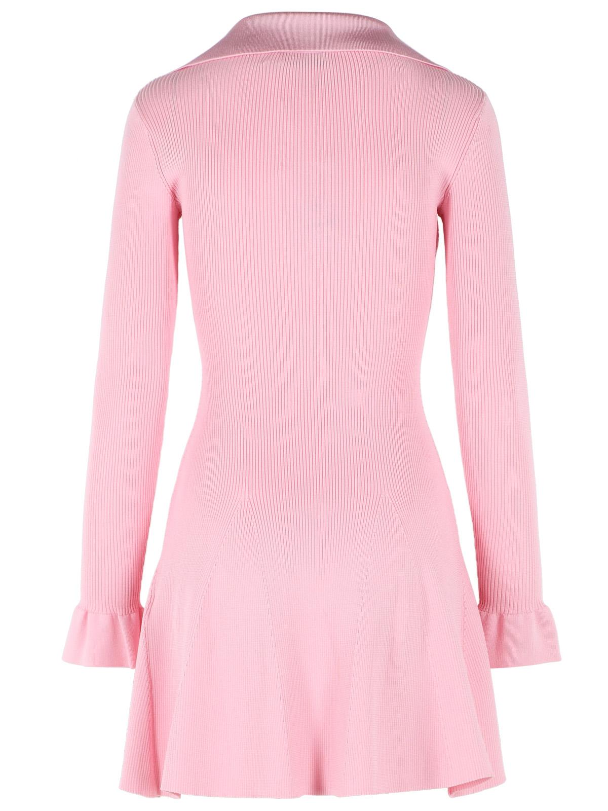 Self Portrait Viscose Knit Mini Dress With Pink Laces Women SELF-PORTRAIT