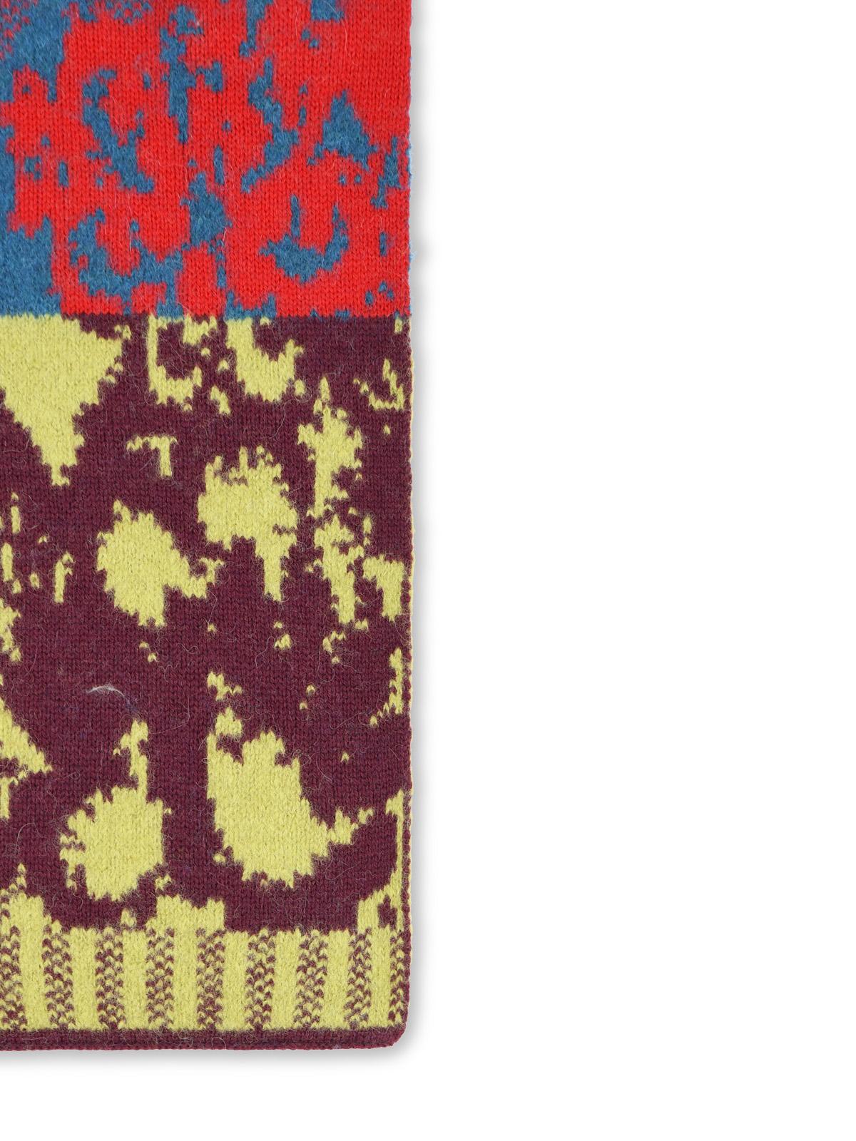 Dries Van Noten 'Mati' Multicolor Wool Blend Scarf Men DRIES VAN NOTEN
