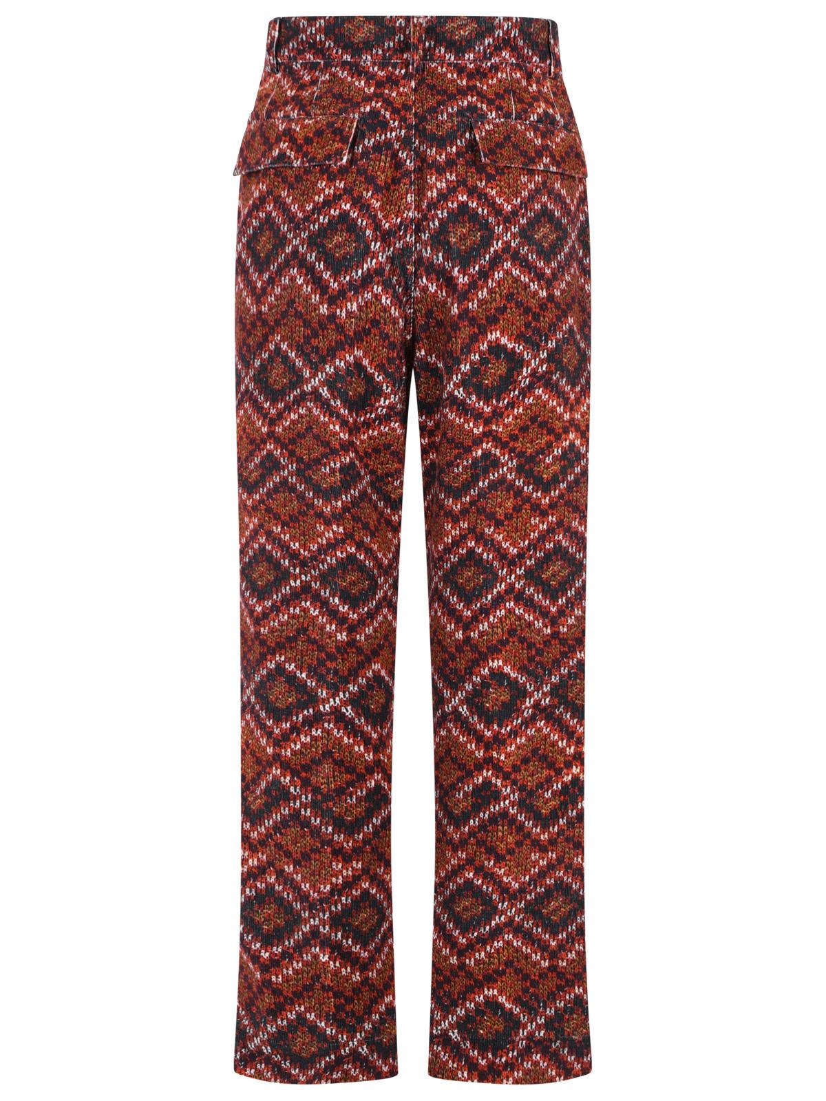 Dries Van Noten 'Pencks' Red Cotton Pants Men DRIES VAN NOTEN