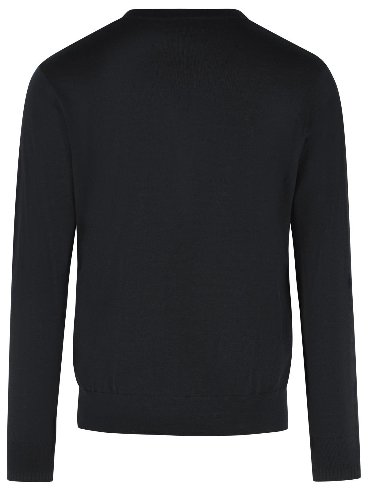 Dries Van Noten 'Murton' Black Merino Wool Sweater Men DRIES VAN NOTEN