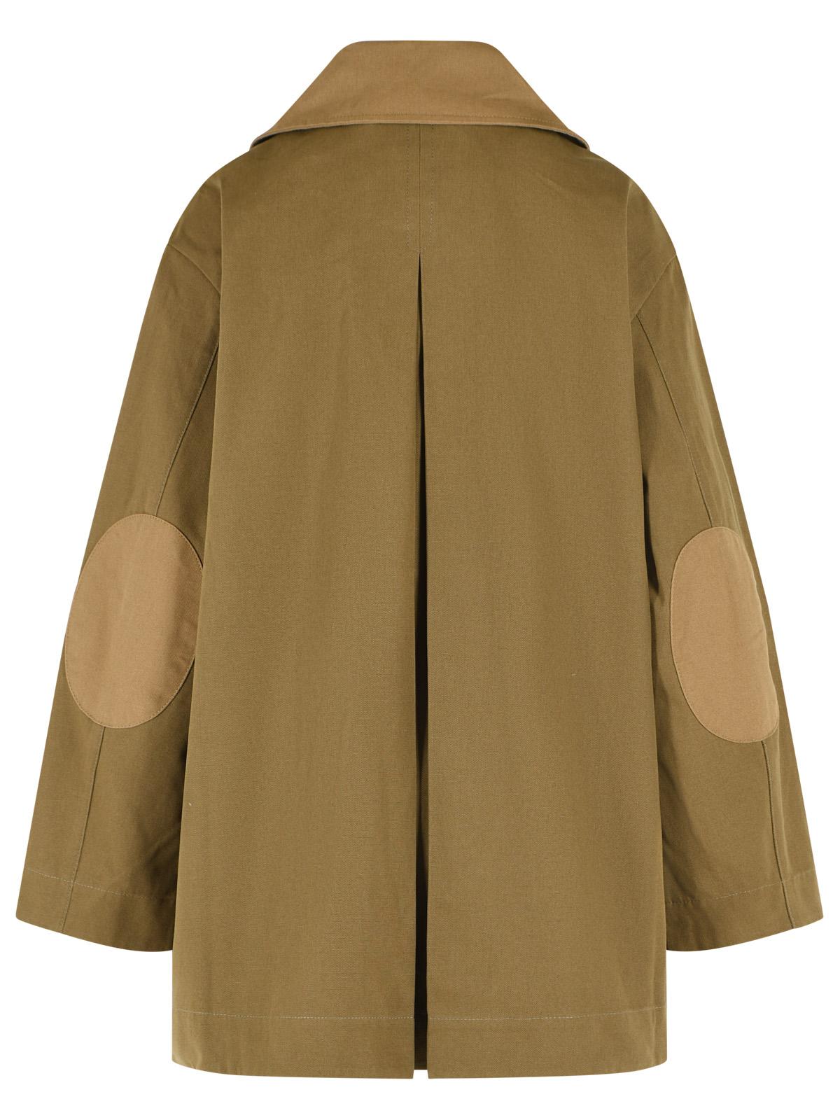Ganni Green Cotton Jacket Women GANNI