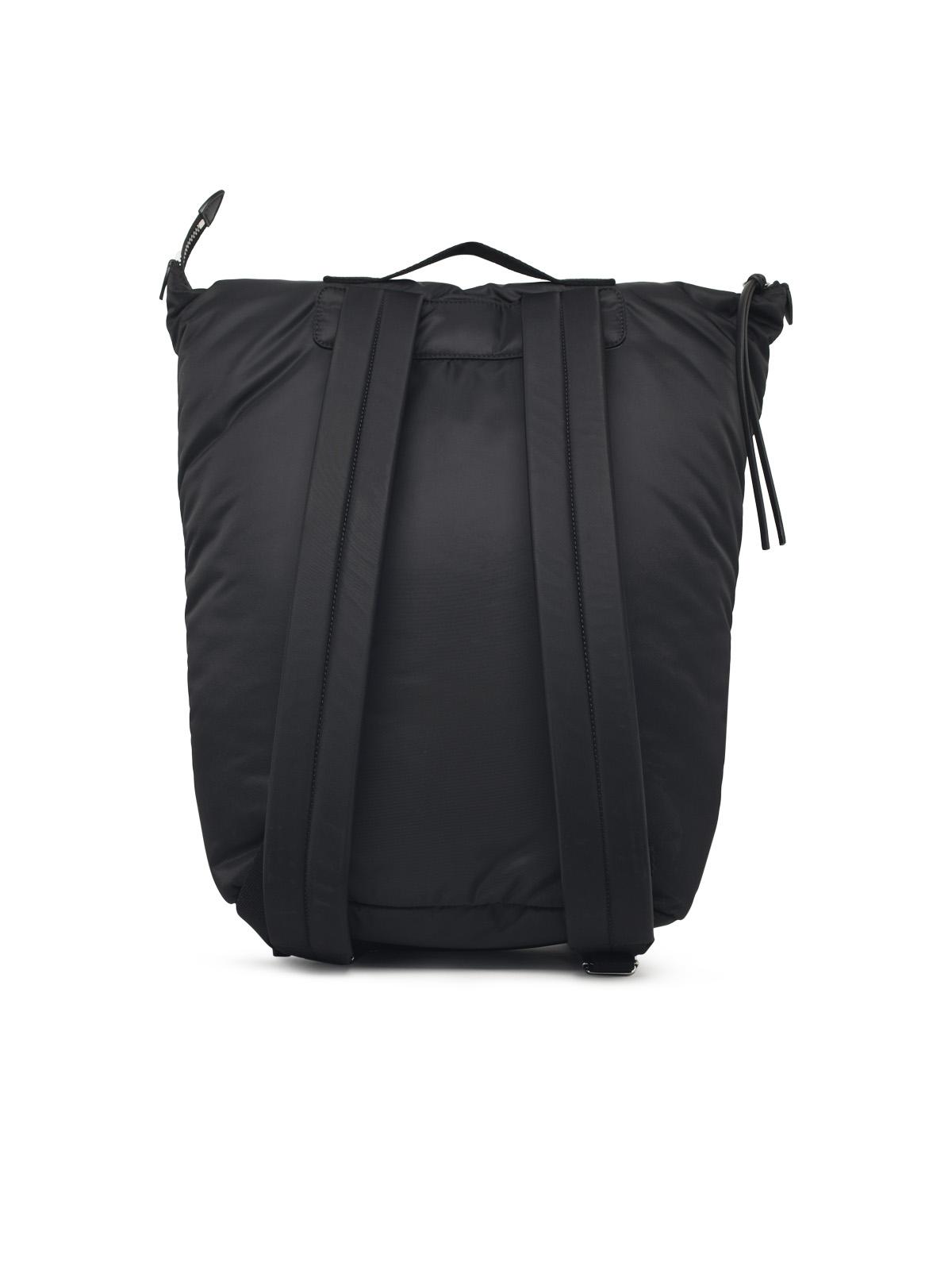 Maison Margiela 'Zip Line' Black Fabric Backpack Men MAISON MARGIELA