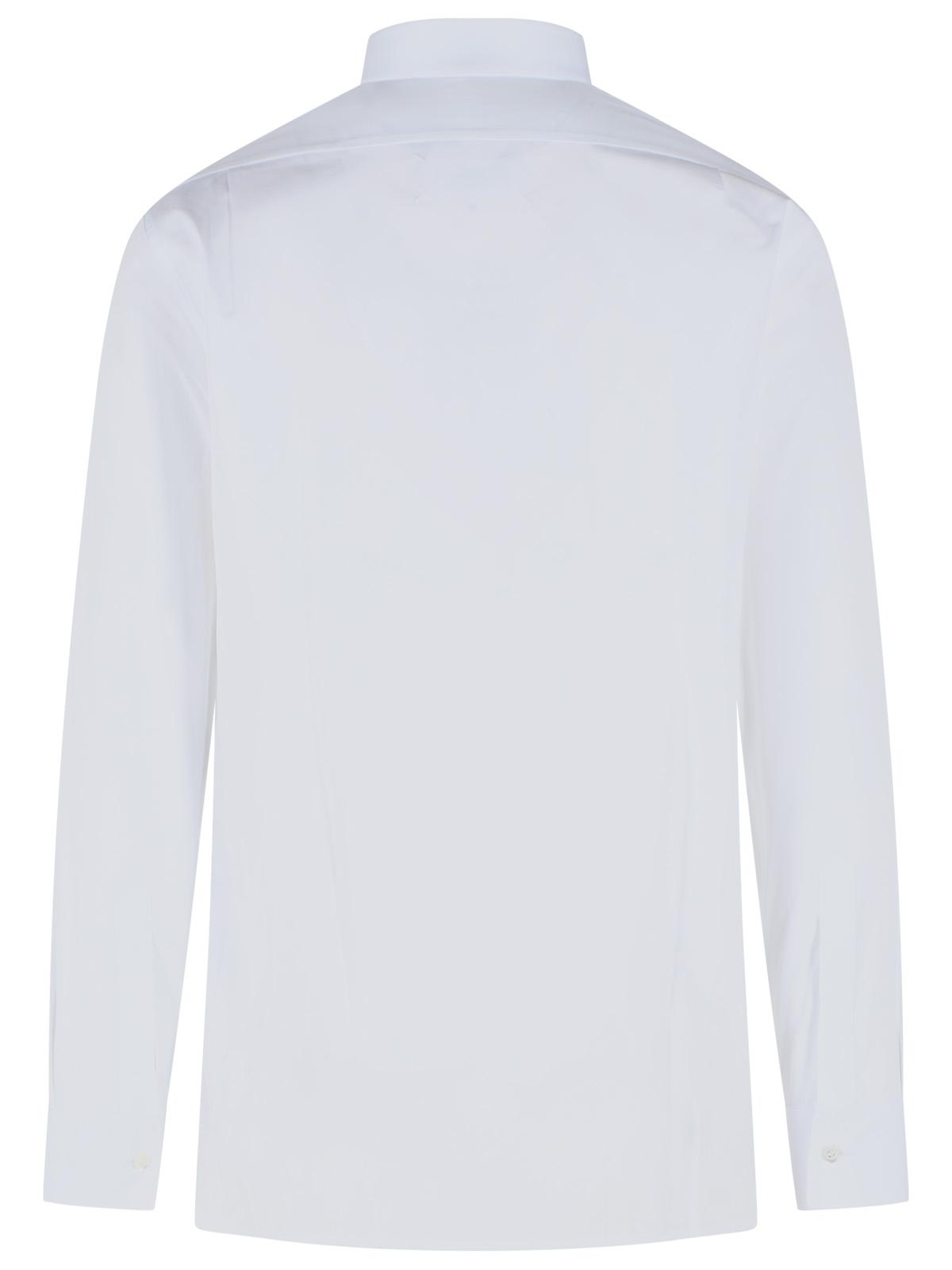 Maison Margiela 'Snapped' White Cotton Shirt Men MAISON MARGIELA