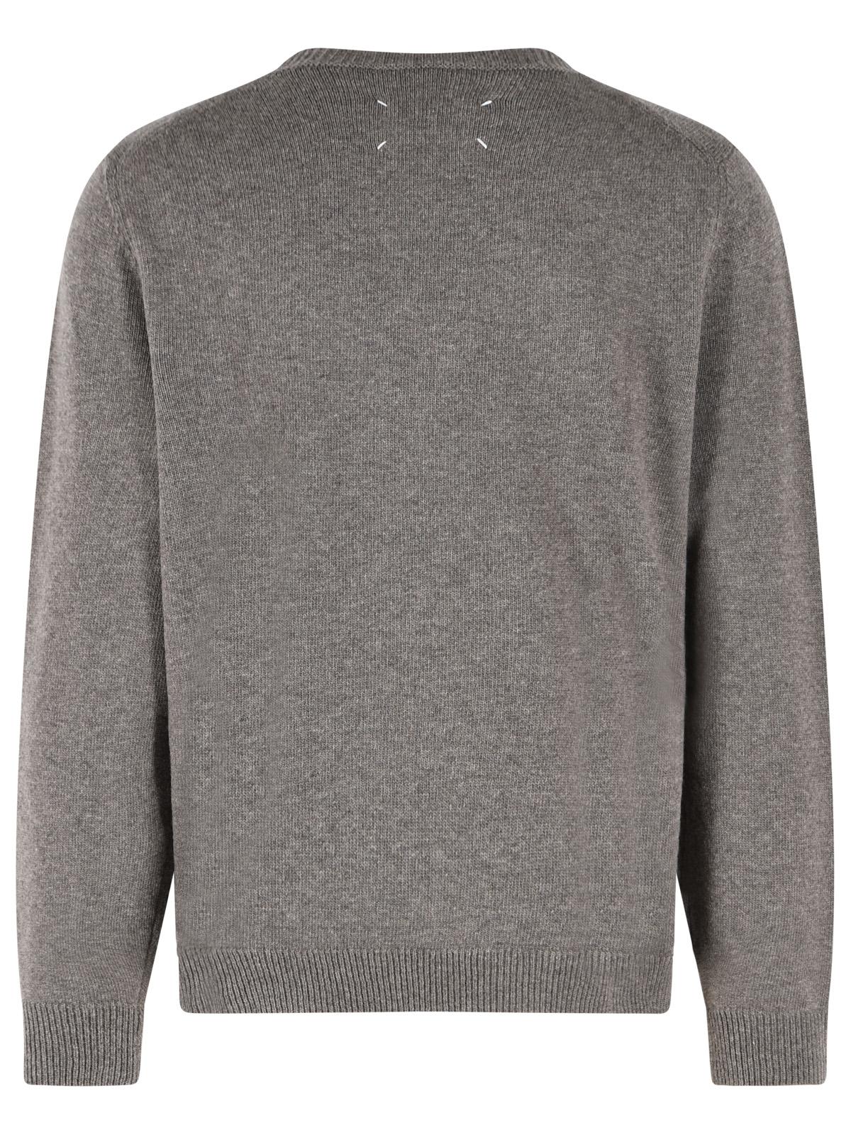 Maison Margiela 'Fused' Beige Virgin Wool Sweater Men MAISON MARGIELA