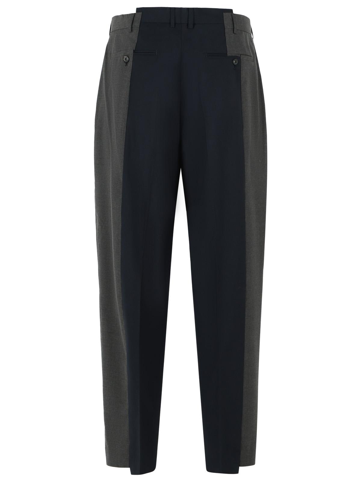 Maison Margiela Two-Tone Wool Trousers Men MAISON MARGIELA