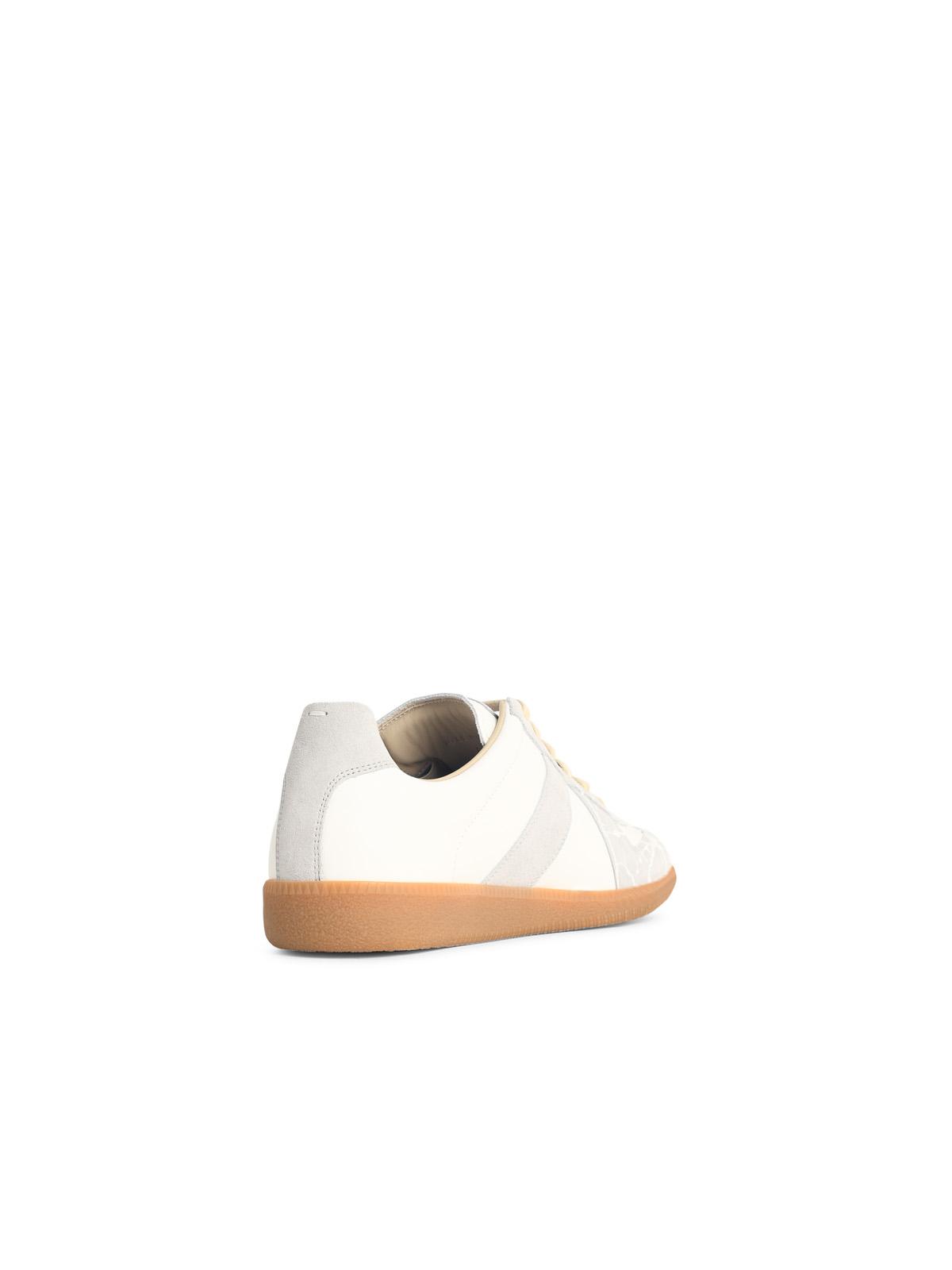Maison Margiela 'Replica' White Leather Sneakers Men MAISON MARGIELA