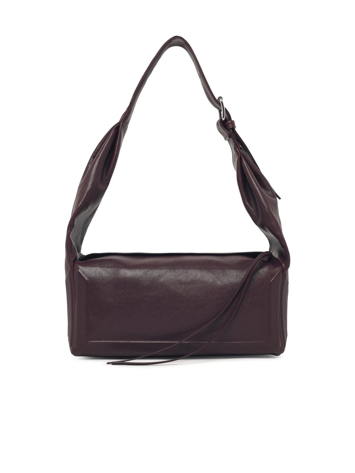Maison Margiela Medium 'Box Eas West' Burgundy Leather Bag Women MAISON MARGIELA