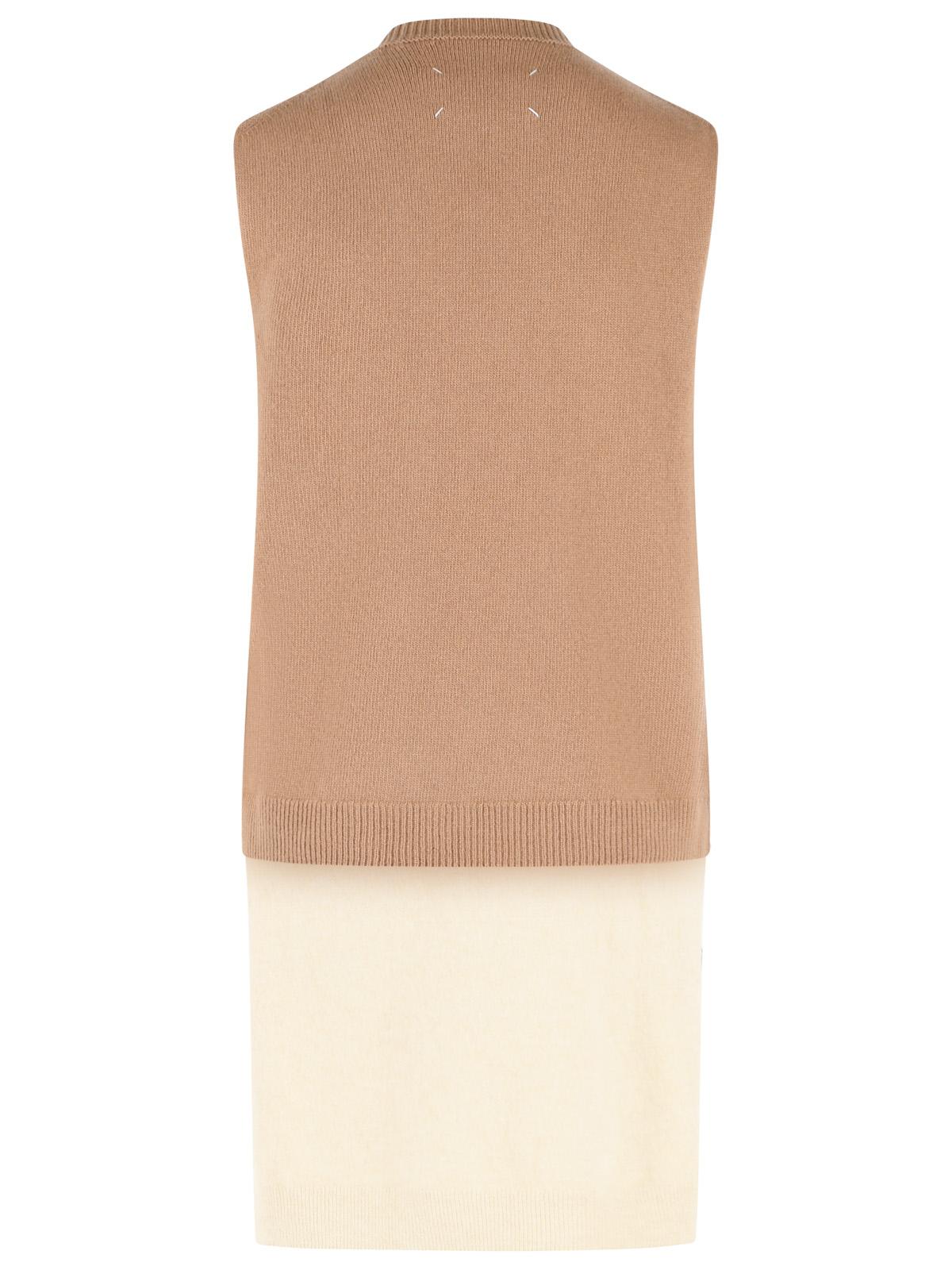 Maison Margiela Beige Virgin Wool Vest Women MAISON MARGIELA