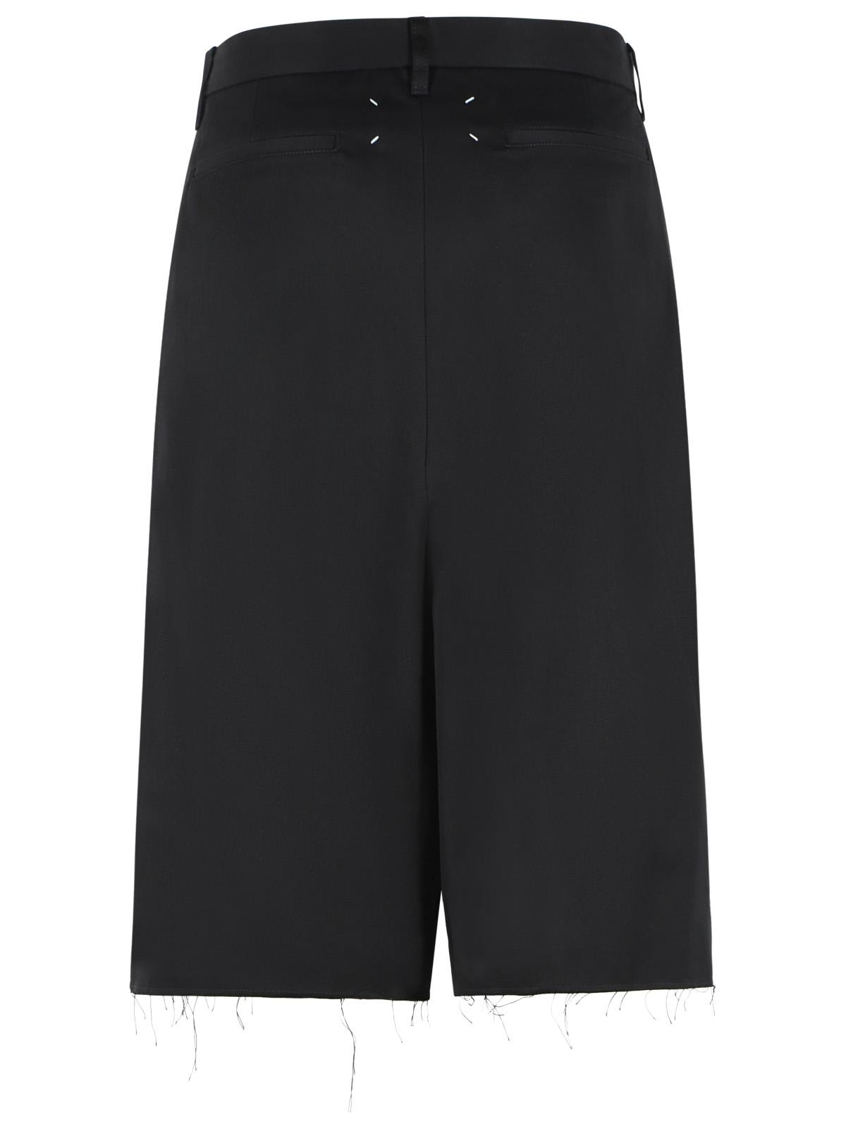 Maison Margiela 'Wrap' Black Cotton Shorts Women MAISON MARGIELA
