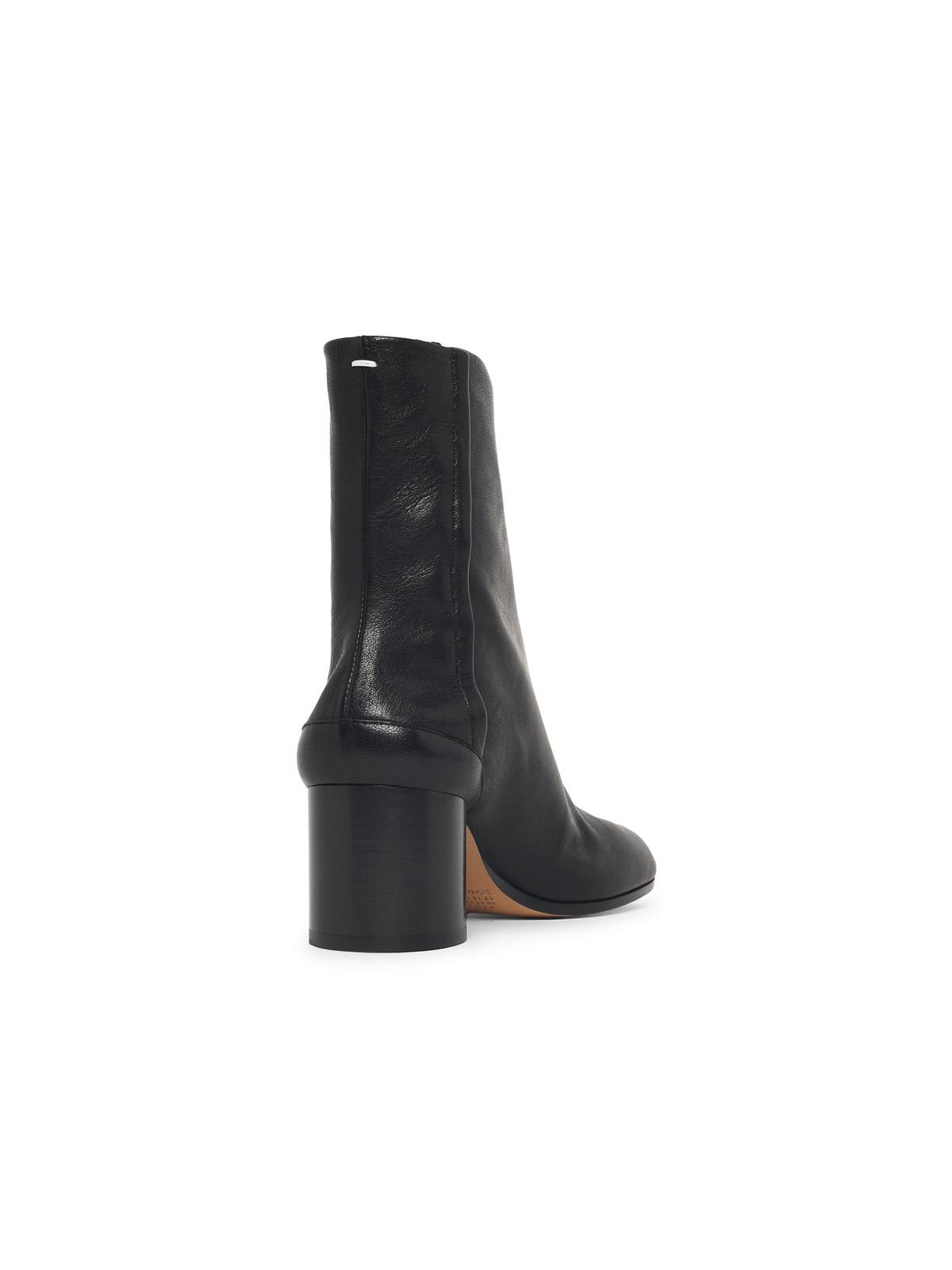 Maison Margiela 'Tabi' Black Leather Ankle Boots Women MAISON MARGIELA