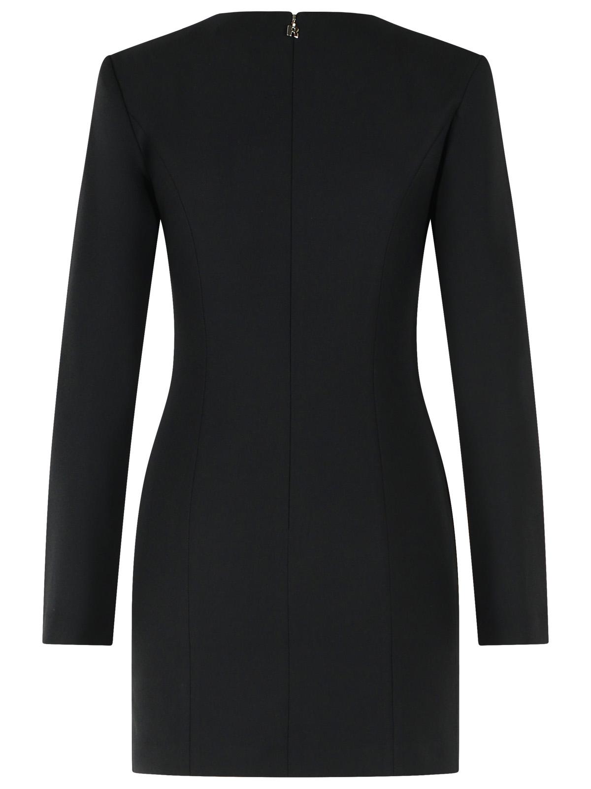 Rotate Black Crêpe Mini Dress Women ROTATE