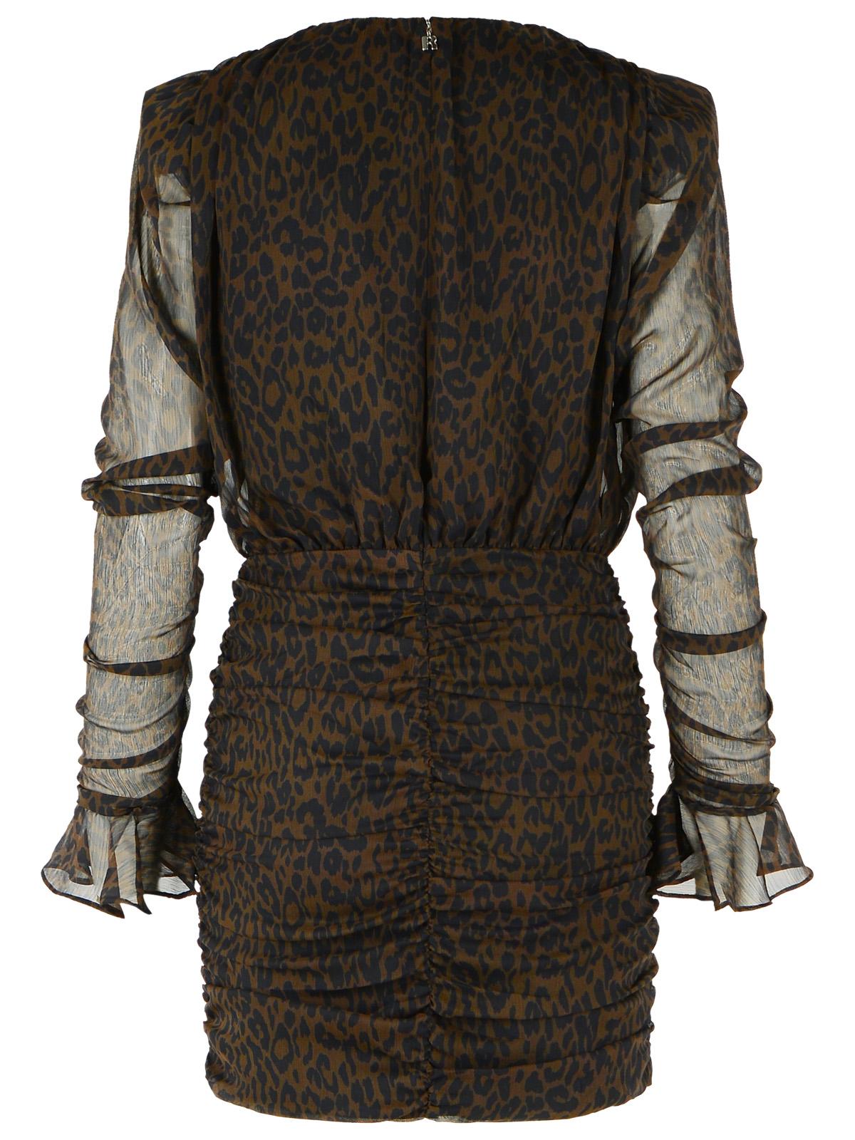 Rotate Brown Polyester Mini Dress Women ROTATE