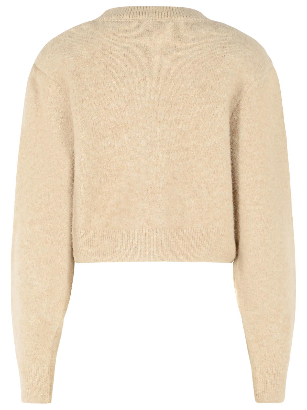 Rotate Beige Alpaca Blend Cardigan Women ROTATE
