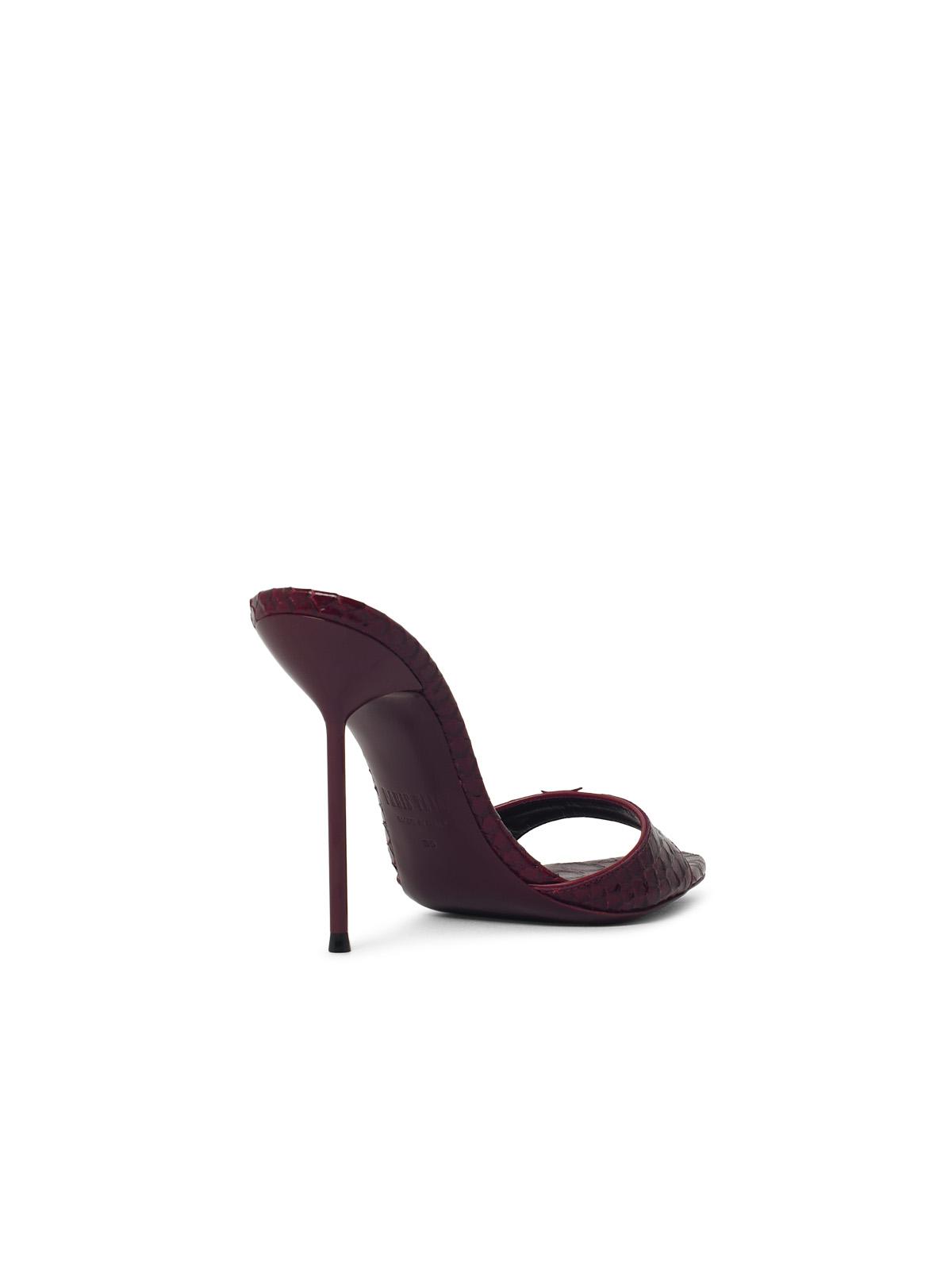 Paris Texas 'Lidia 105' Deep Red Leather Mules Women PARIS TEXAS