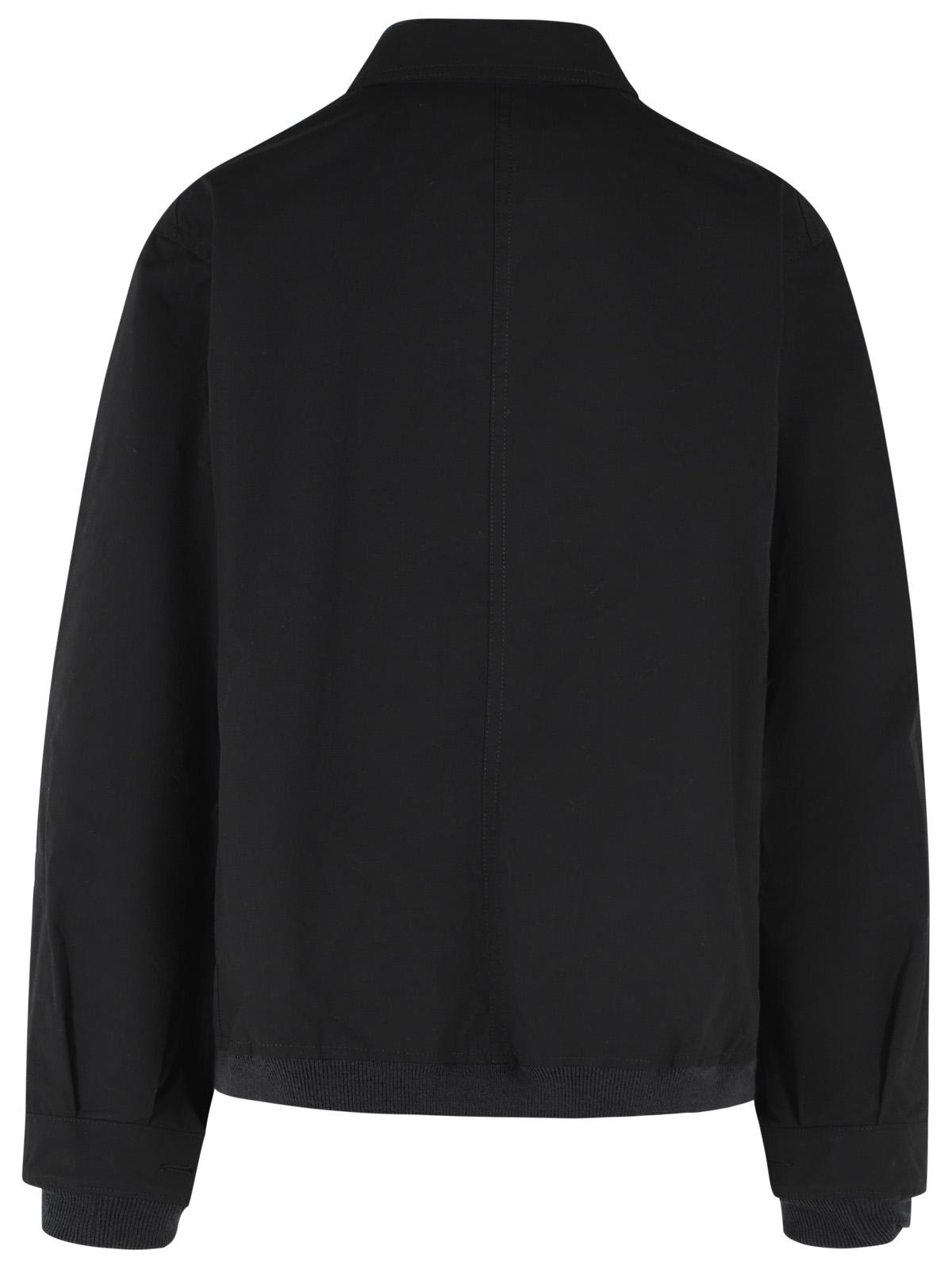 Sacai Black And Green Polyamide Reversible Jacket Men SACAI