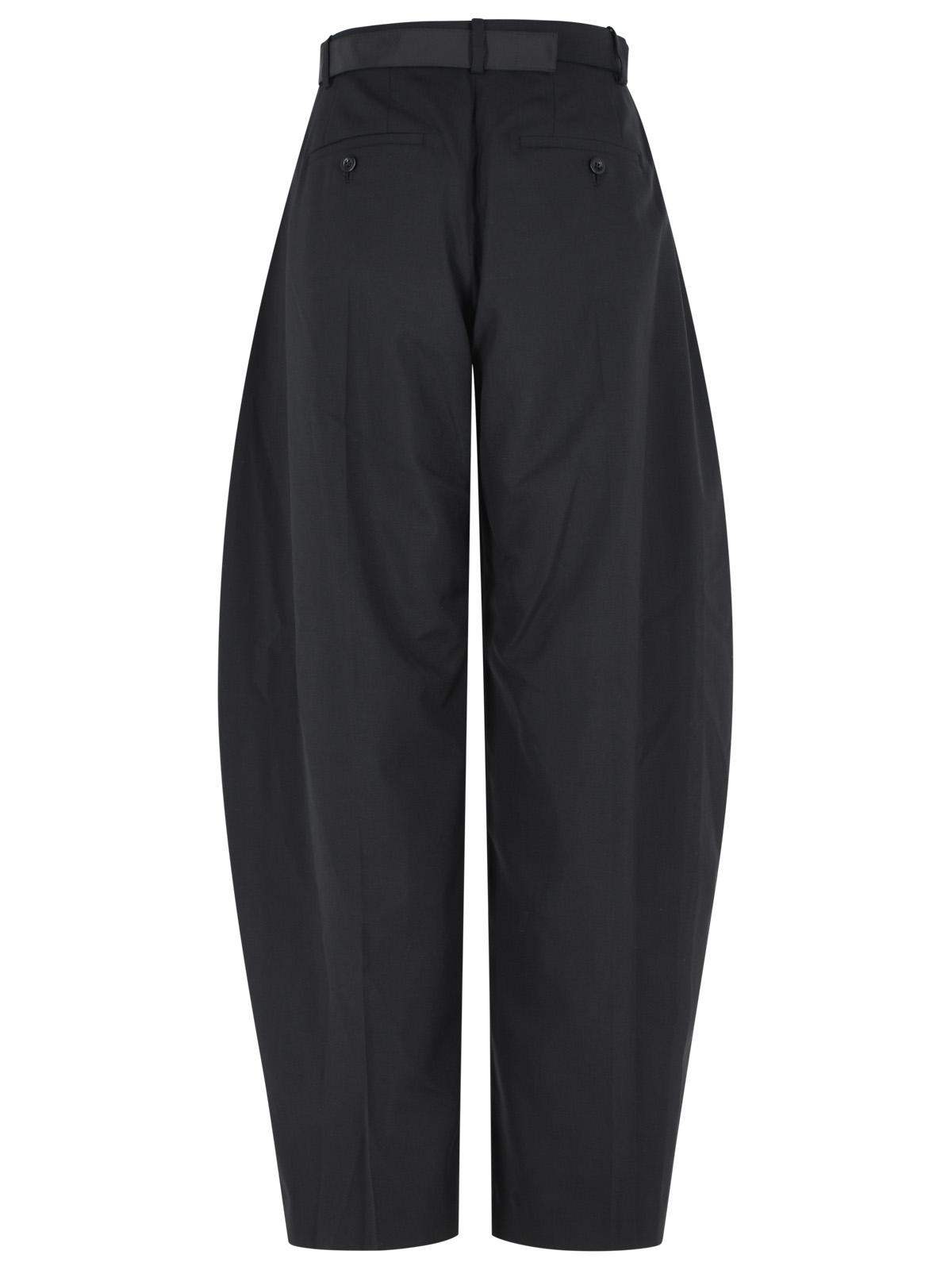 Sacai Black Wool Blend Pants Women SACAI