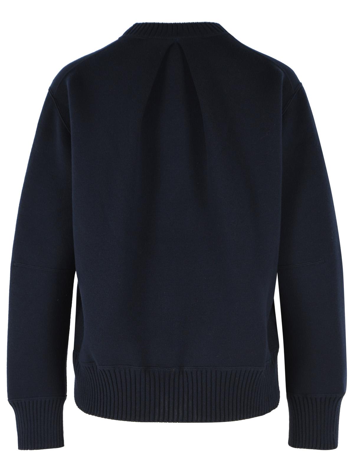 Sacai White Cotton Blend Sweater Women SACAI
