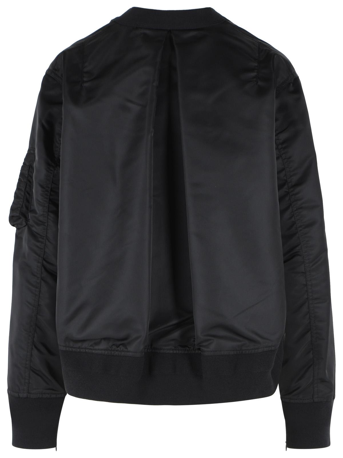 Sacai Black Cotton Blend Cardigan Women SACAI