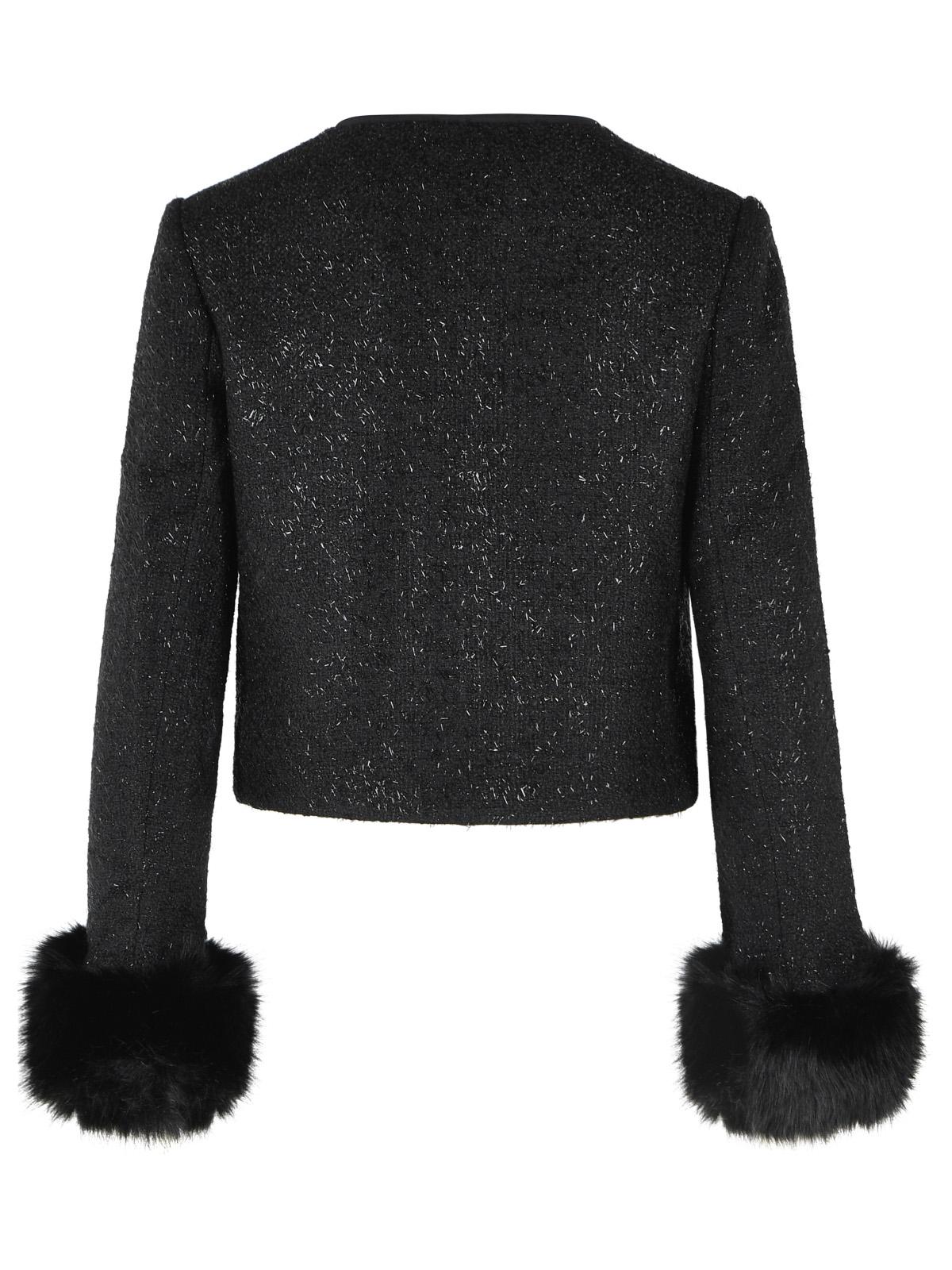 Self Portrait Black Wool Blend Jacket Women SELF-PORTRAIT