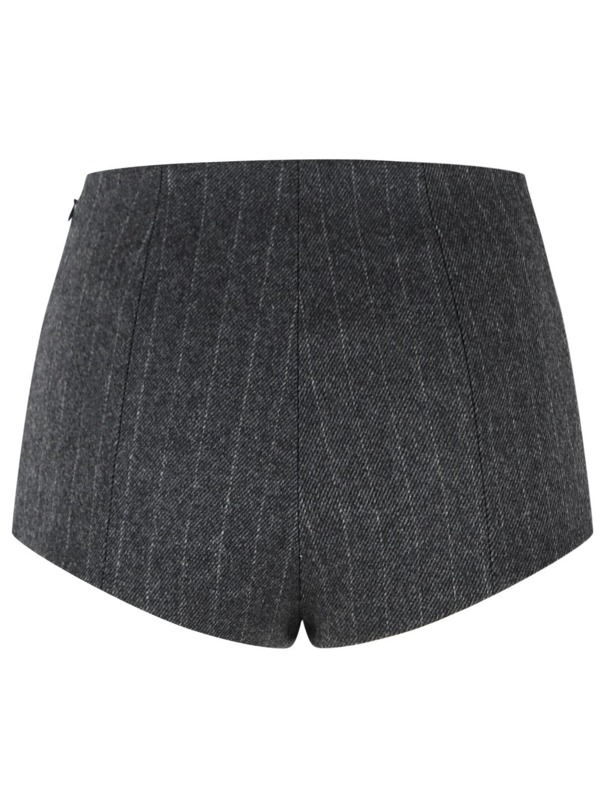 The Andamane 'Tami' Melange Grey Wool Blend Culottes Women THE ANDAMANE