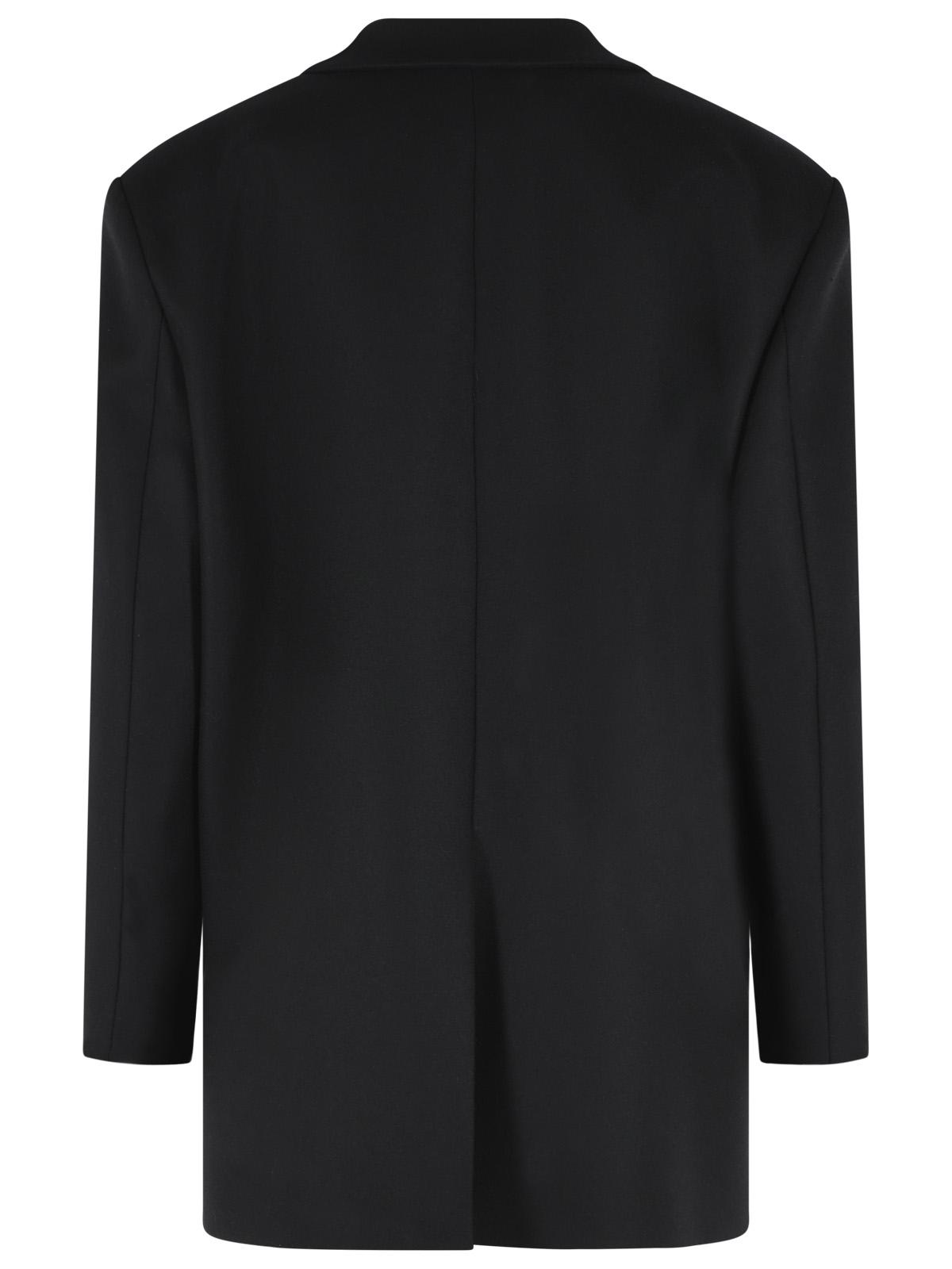 The Andamane 'Teresa' Black Virgin Wool Oversize Blazer Women THE ANDAMANE
