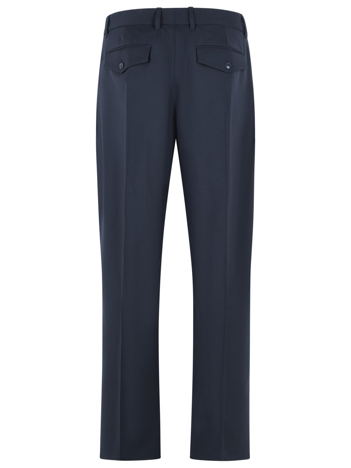Casablanca 'Pleated' Blue Wool Pants Men CASABLANCA