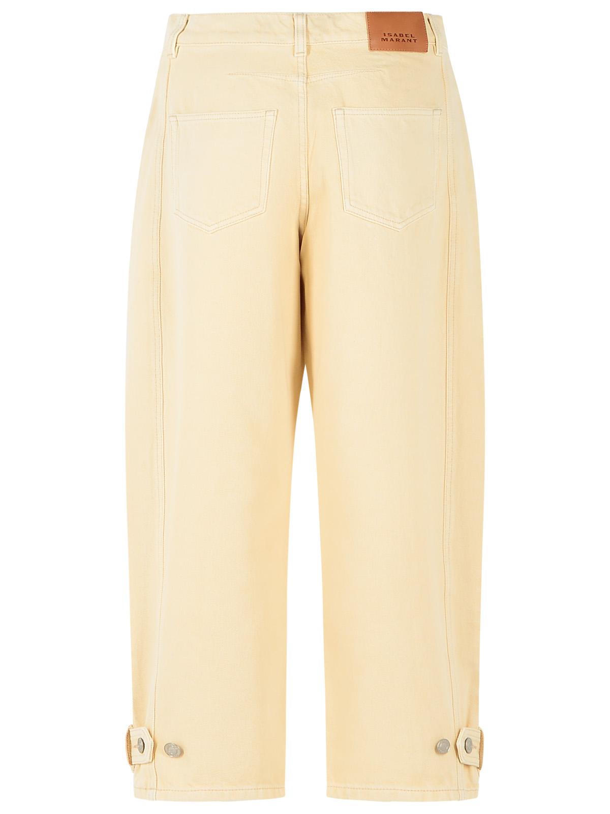 Isabel Marant 'Leja' Beige Cotton Jeans Women ISABEL MARANT
