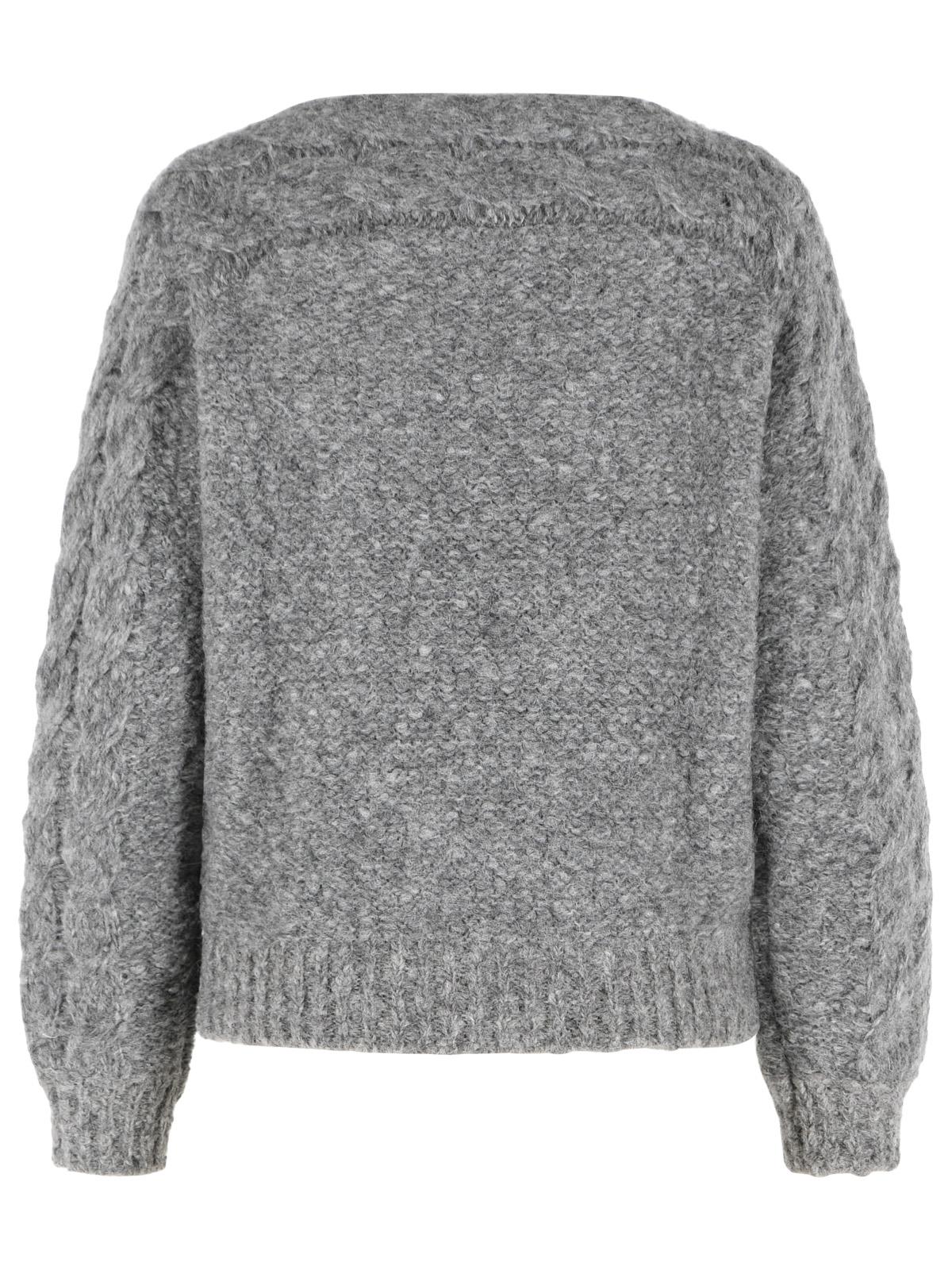 Isabel Marant 'Ponara' Grey Virgin Wool Blend Sweater Women ISABEL MARANT