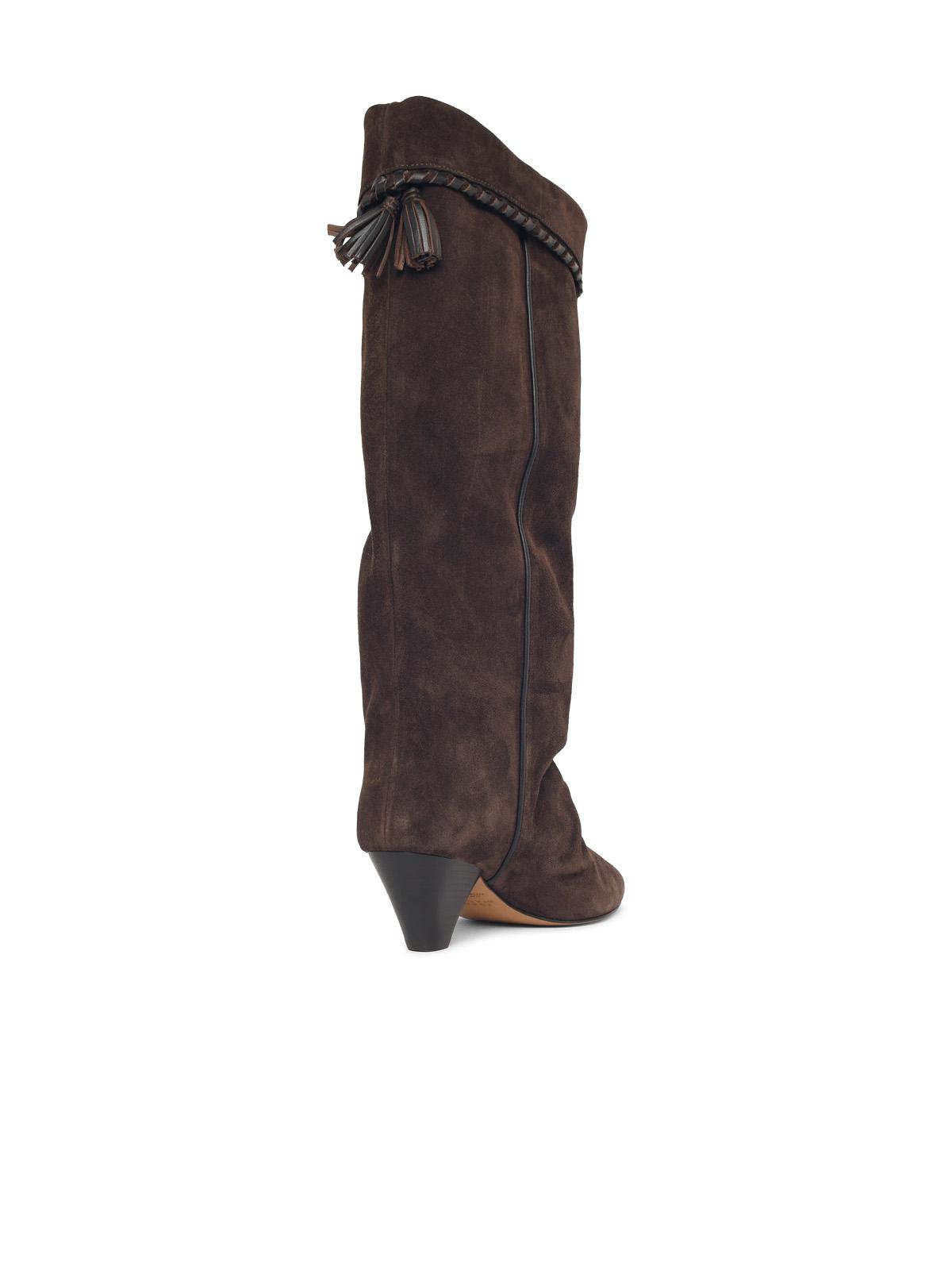 Isabel Marant 'Elita' High Boots In Brown Suede Women ISABEL MARANT