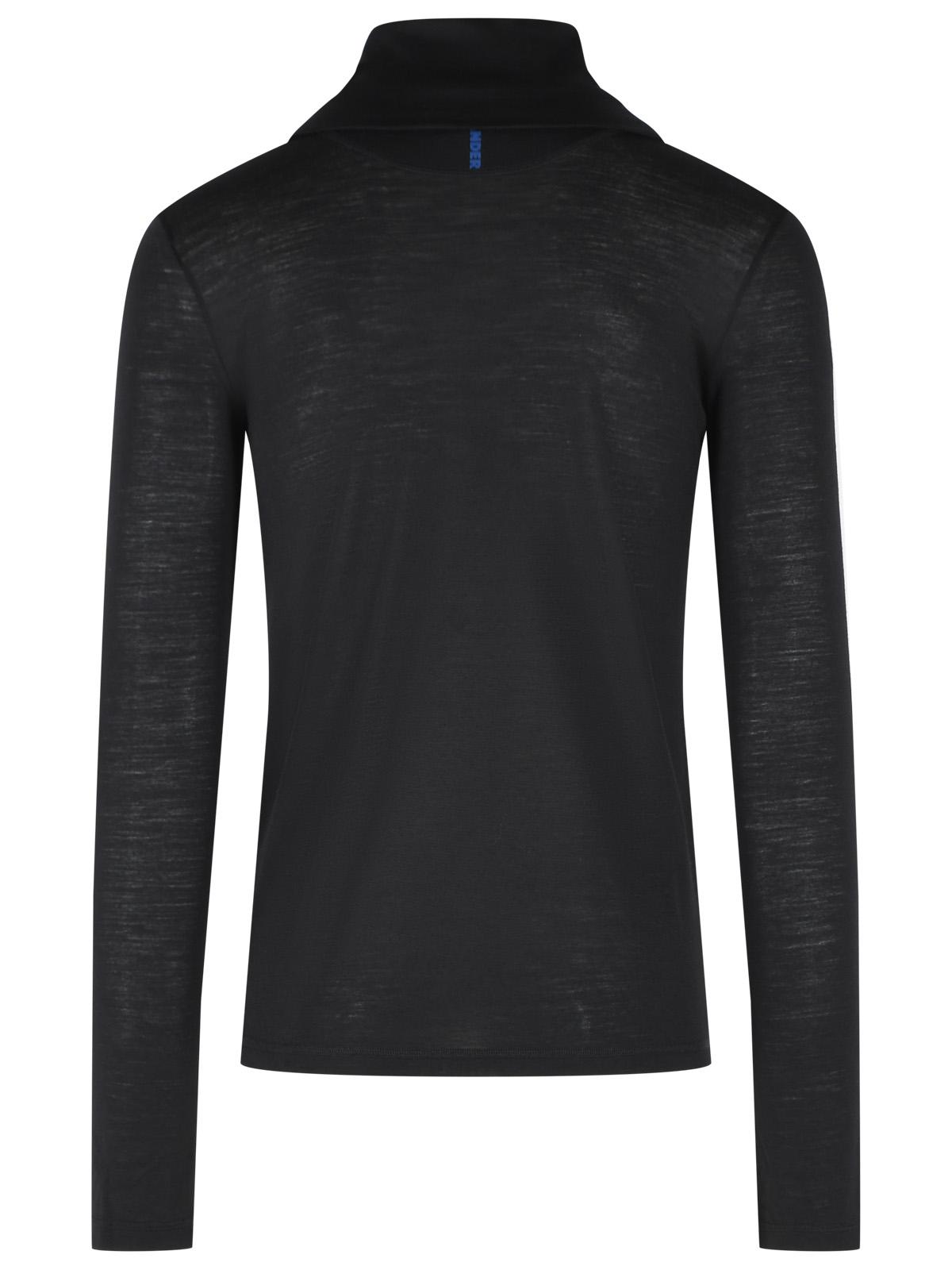 Jil Sander Black Virgin Wool Blend T-Shirt Men JIL SANDER