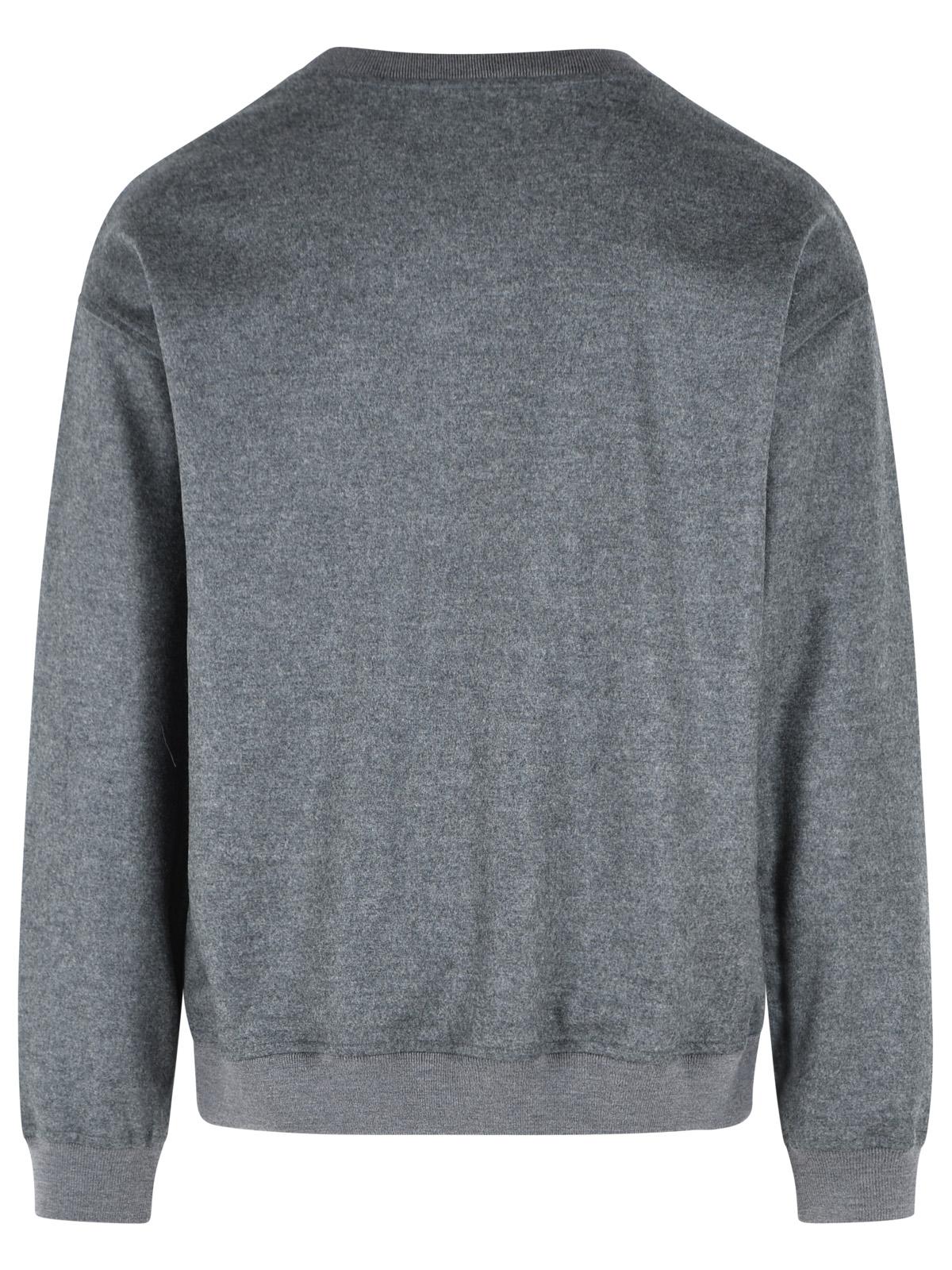 Jil Sander Grey Wool Sweatshirt Men JIL SANDER