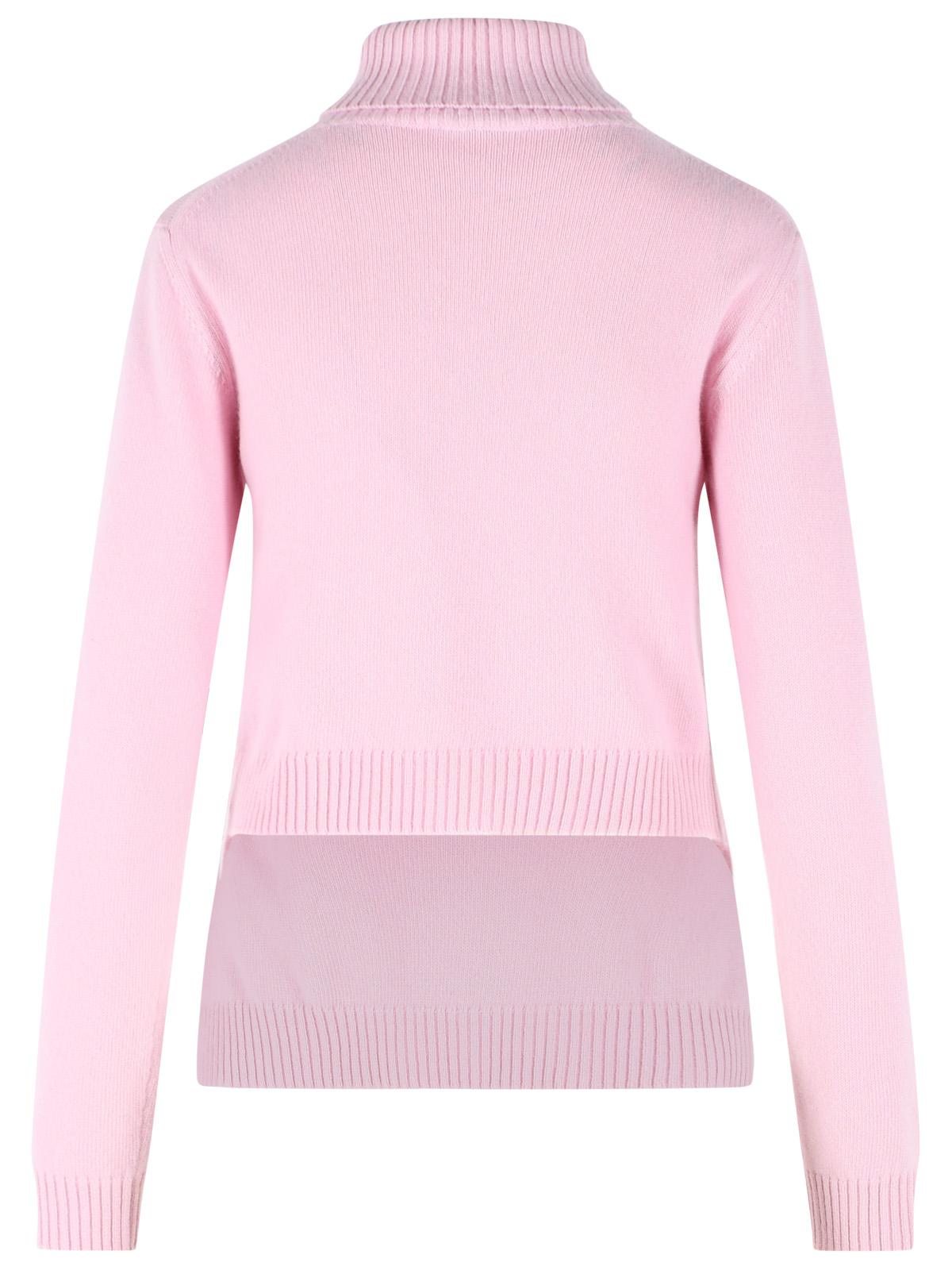 Jil Sander Pink Wool Turtleneck Sweater Women JIL SANDER